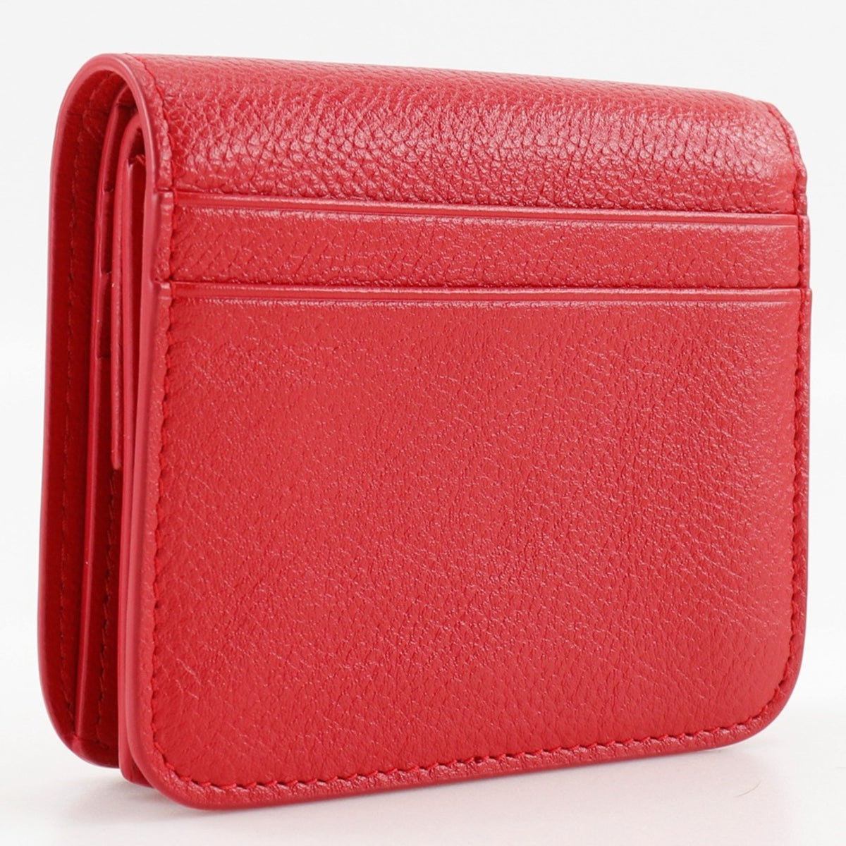 Balenciaga Red Color Leather Wallet (Bi-Fold) (Pre-Owned)
