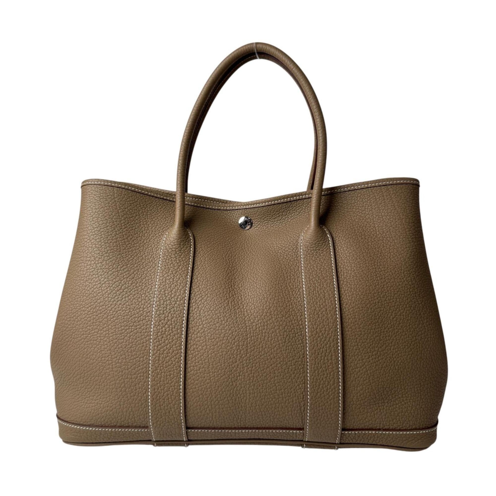 Hermes Etoupe Gray Negonda Leather Tote Bag (Pre-Owned)