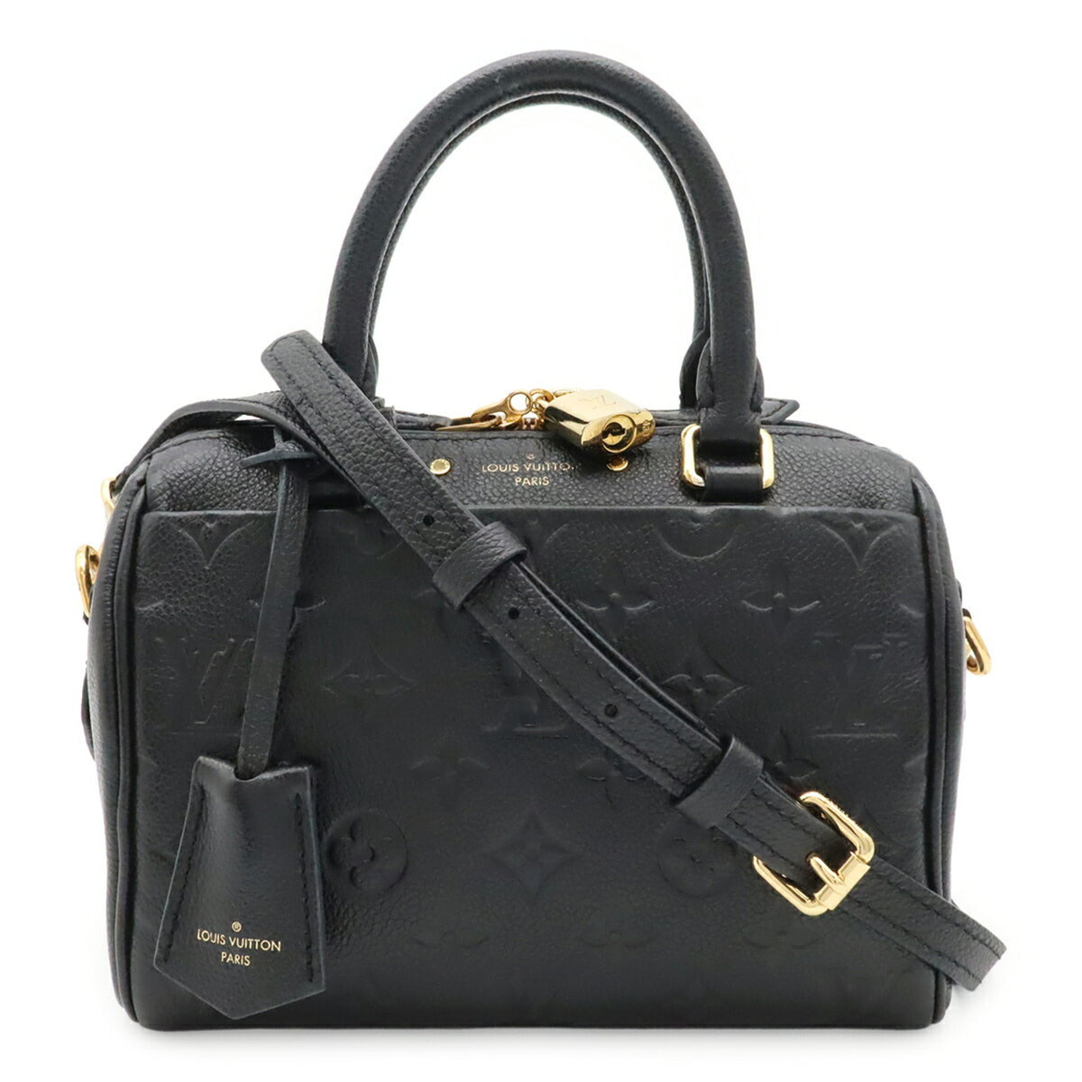 Louis Vuitton Noir Monogram Empreinte Leather Handbag Shoulder Bag (Pre-Owned)