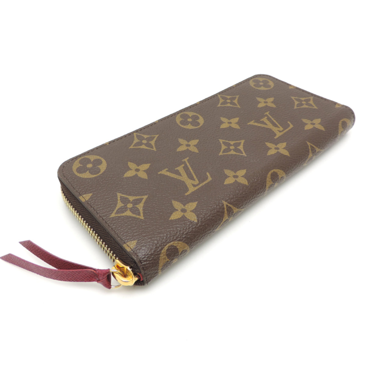 Louis Vuitton Brown Fuchsia Monogram Pink Monogram Long Wallet (Bi-Fold) (Pre-Owned)