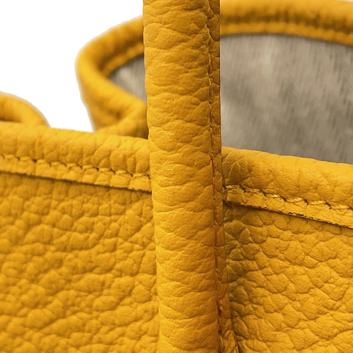 Hermes Garden Jaune Country Leather Handbag Tote Bag (Pre-Owned)