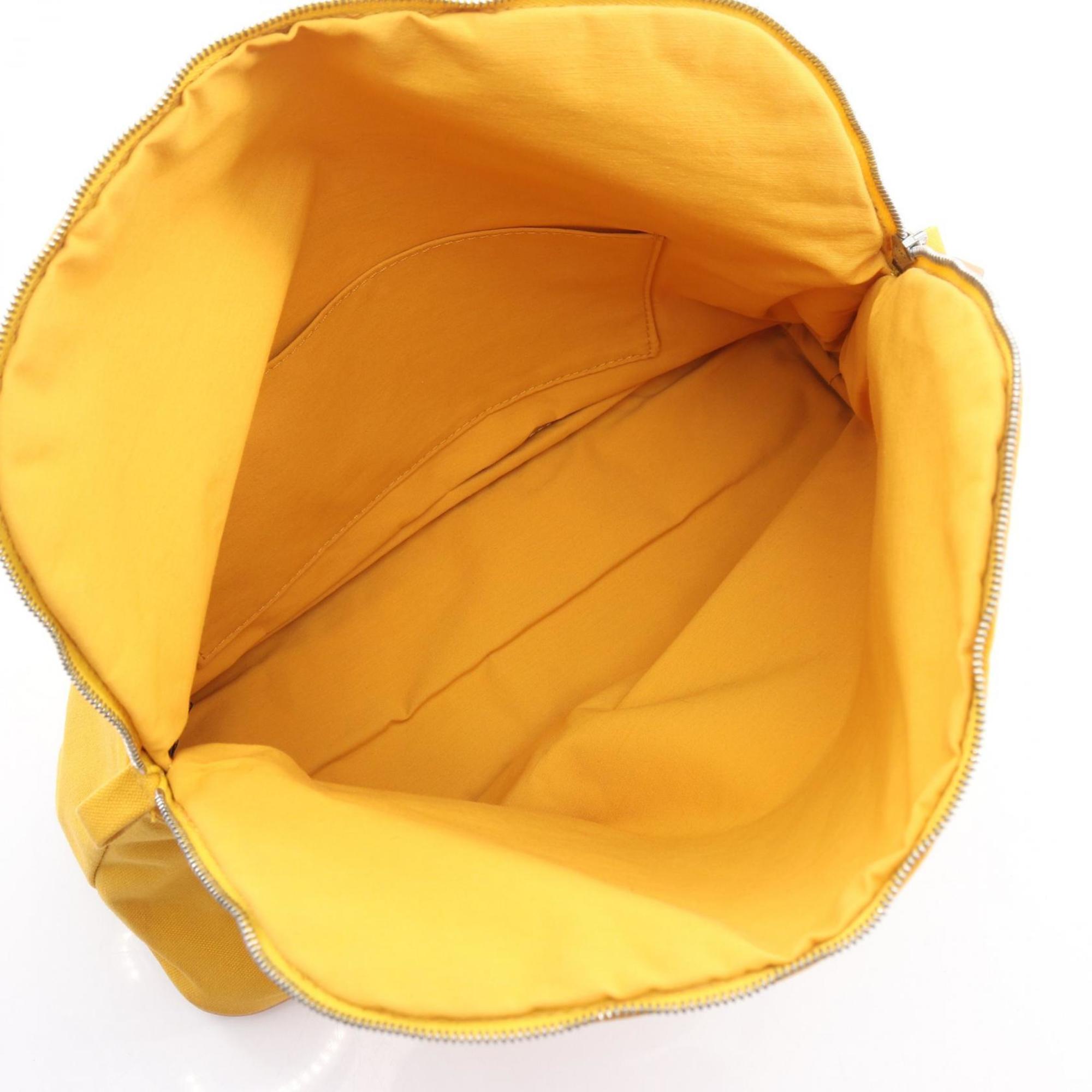 Hermes Yellow Canvas Pouch (Pre-Owned)