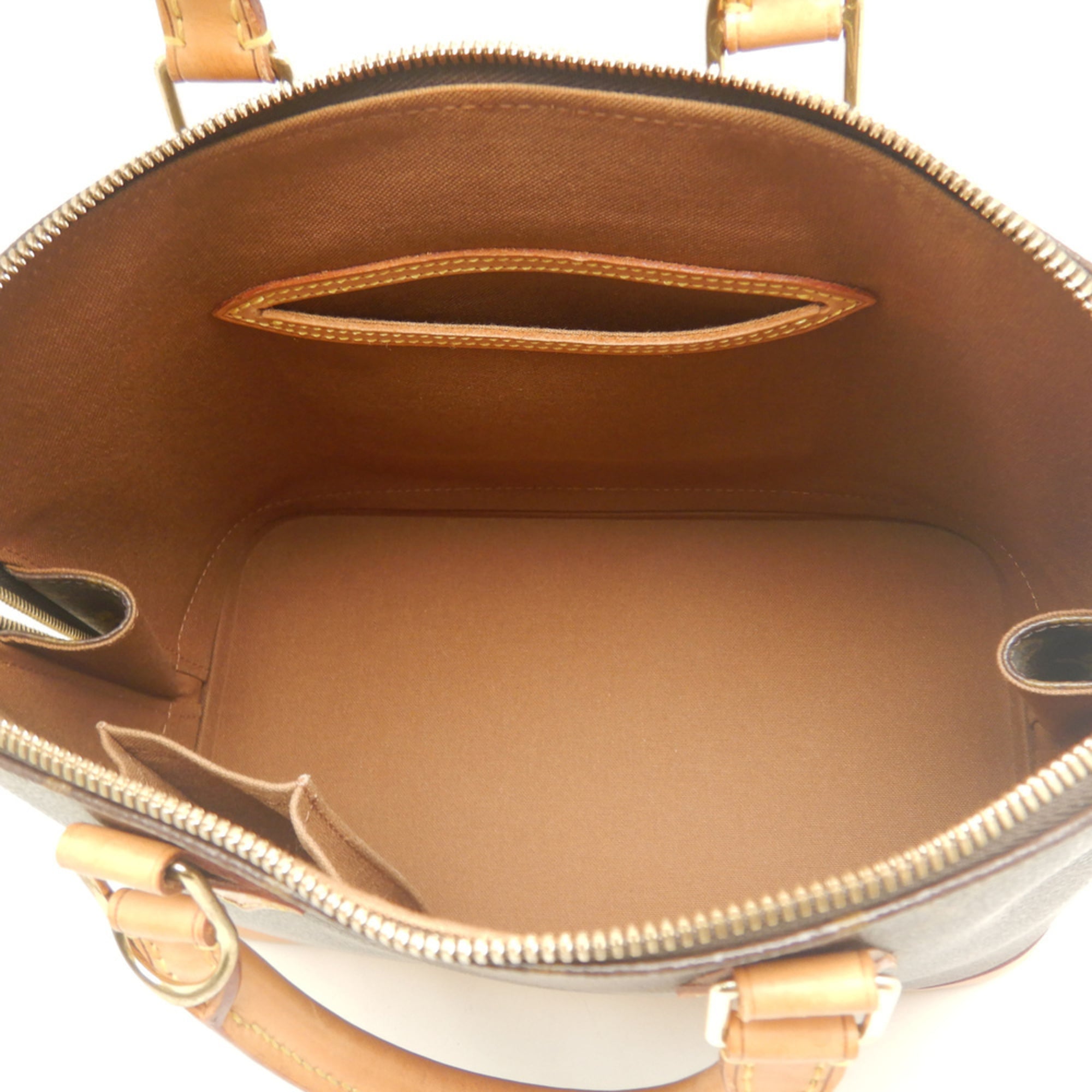 Louis Vuitton Brown Monogram Canvas Handbag (Pre-Owned)