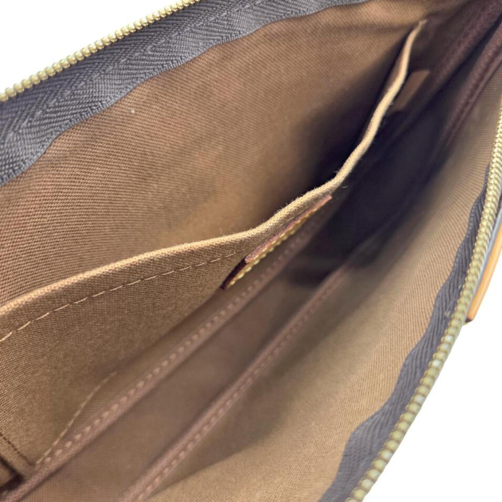 Louis Vuitton Brown Monogram Pochette Pouch Shoulder Bag (Pre-Owned)