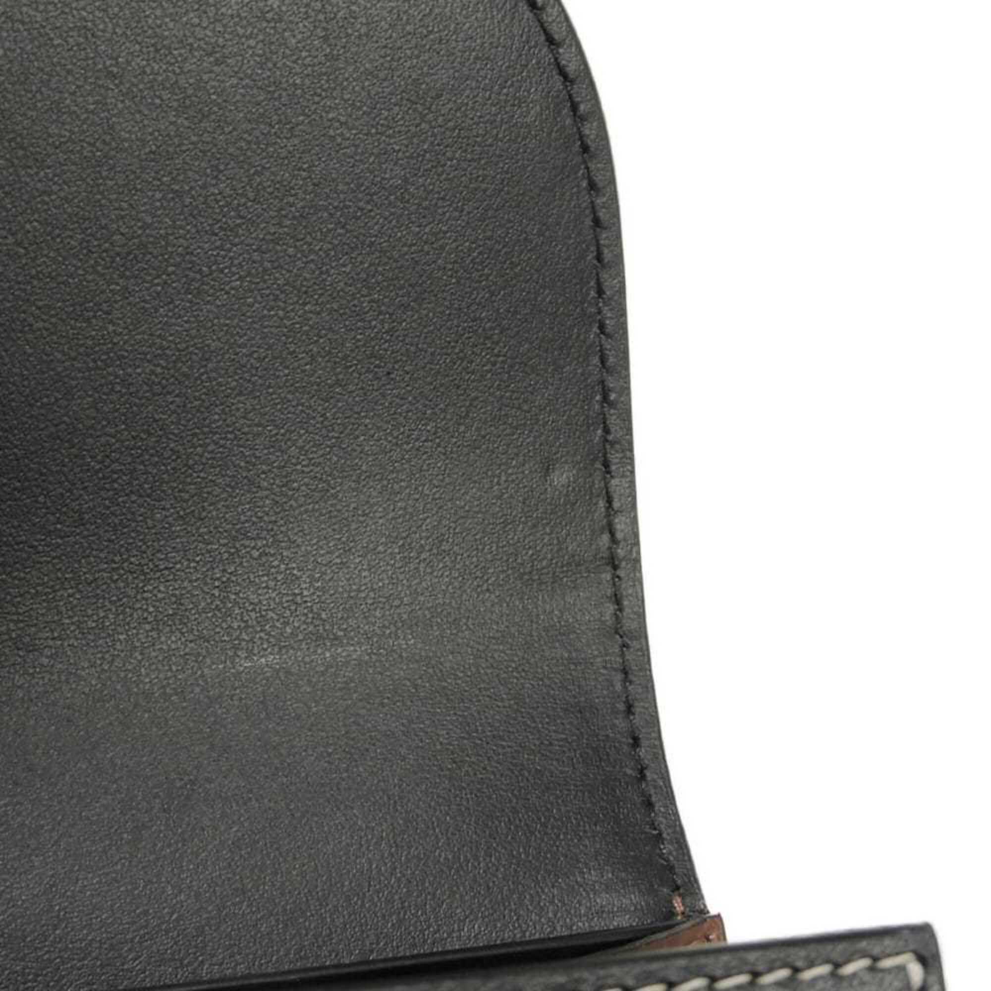 Burberry Brown Pvc Leather Long Wallet (Bi-Fold) (Pre-Owned)