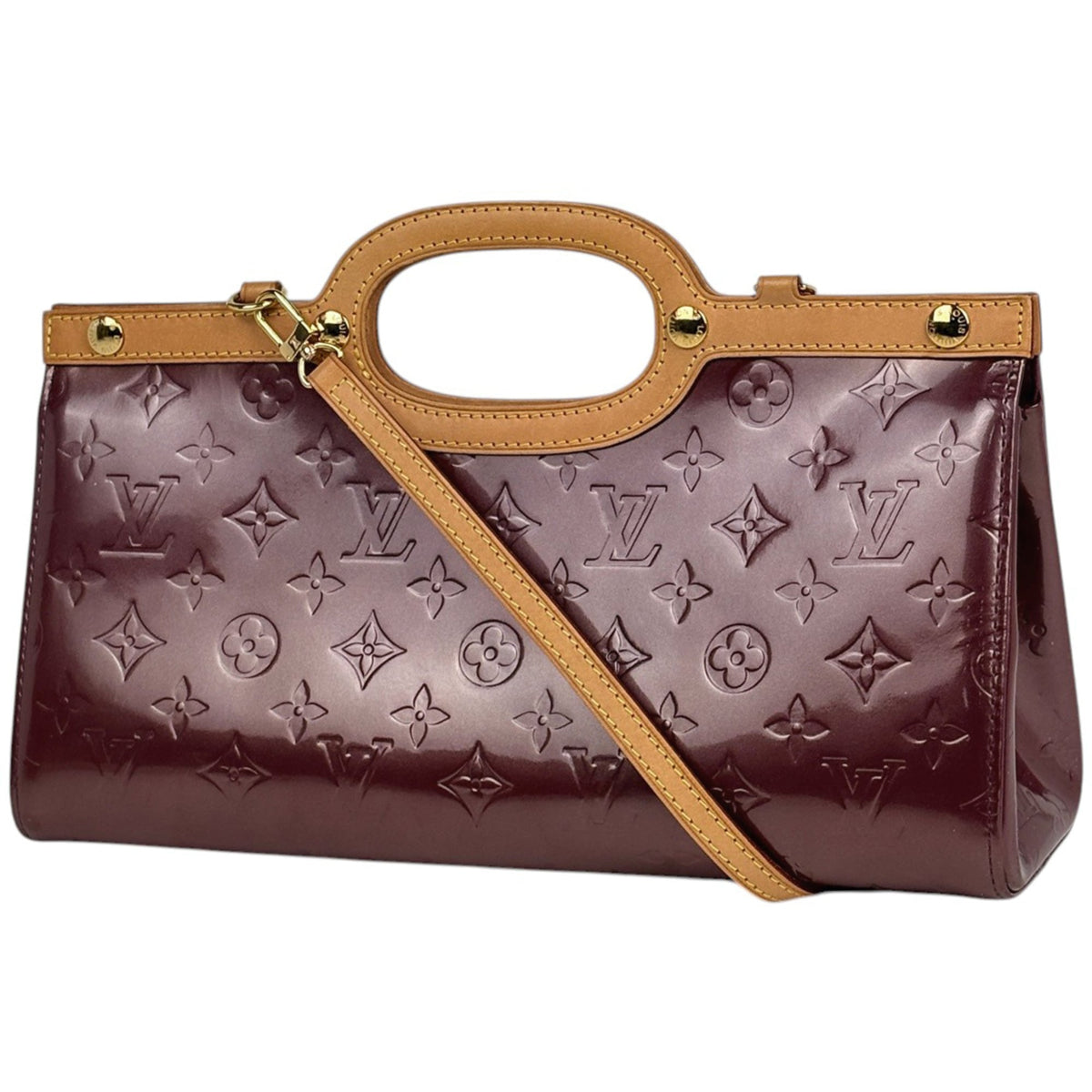 Louis Vuitton Purple Monogram Vernis Handbag (Pre-Owned)