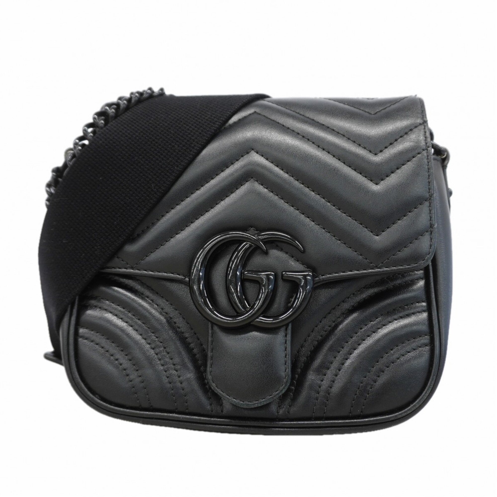 Gucci Black Leather Handbag (Pre-Owned)