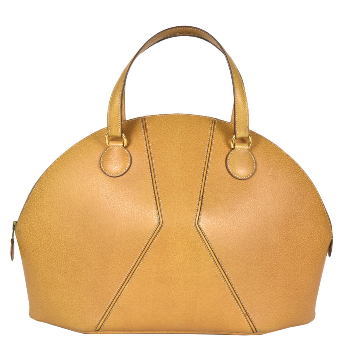 Hermes Natural Leather Handbag (Pre-Owned)