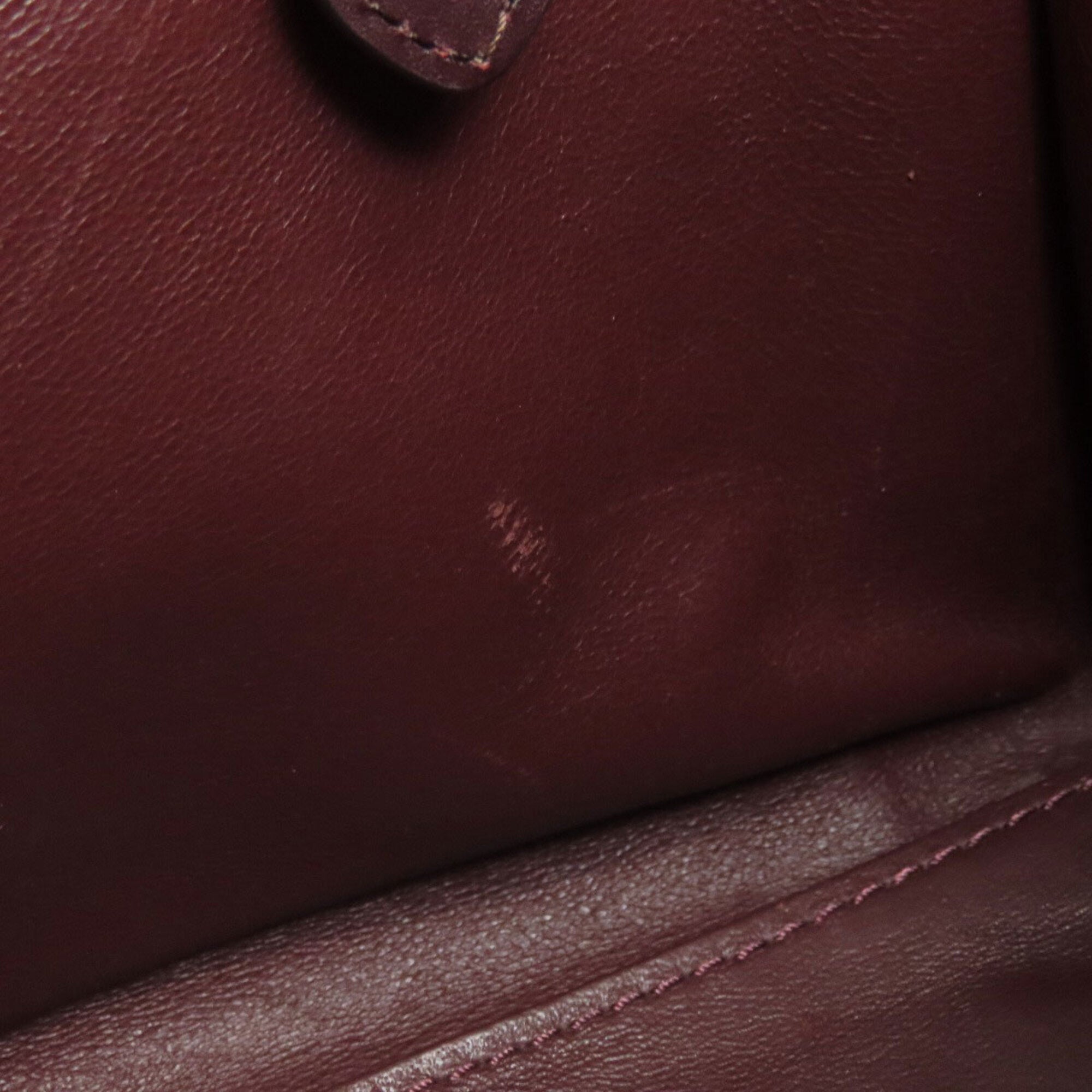 Celine Black Bordeaux Brown Leather Tote Bag (Pre-Owned)