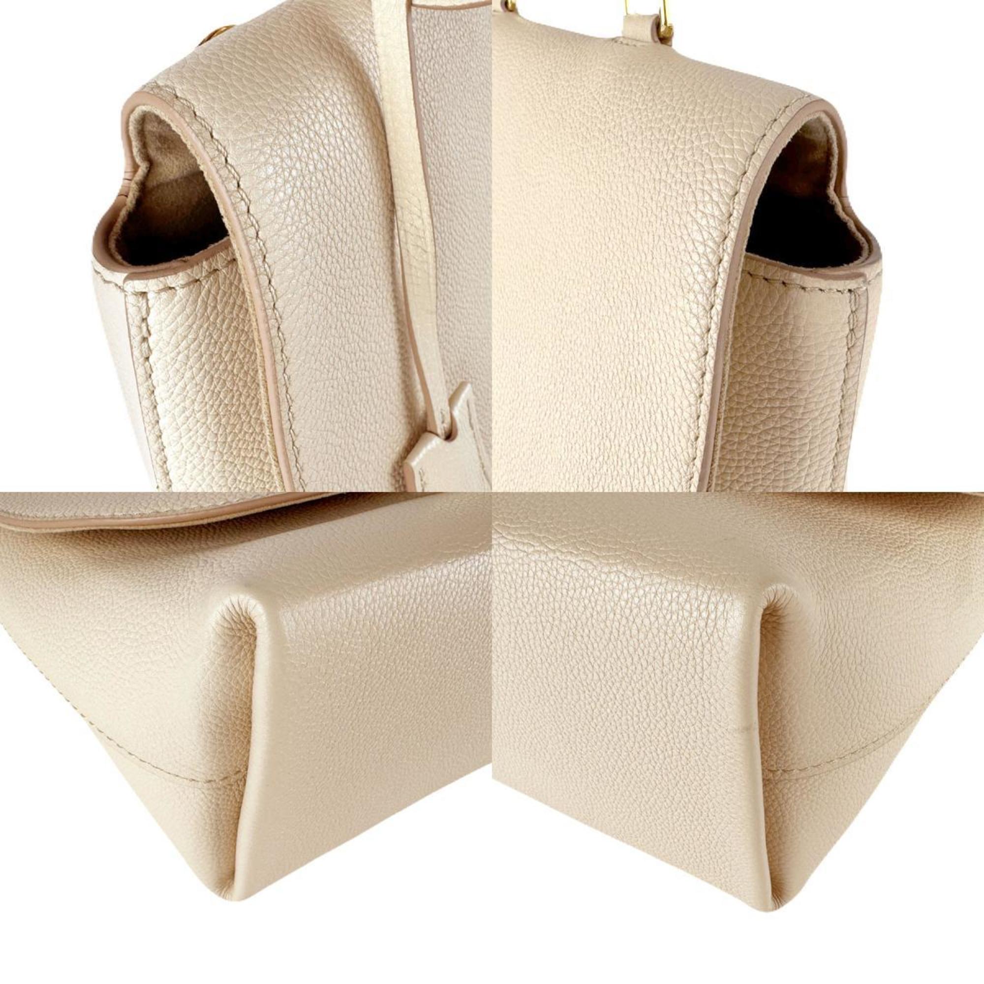 Louis Vuitton Light Beige Cuir Ombre Leather Handbag Shoulder Bag (Pre-Owned)