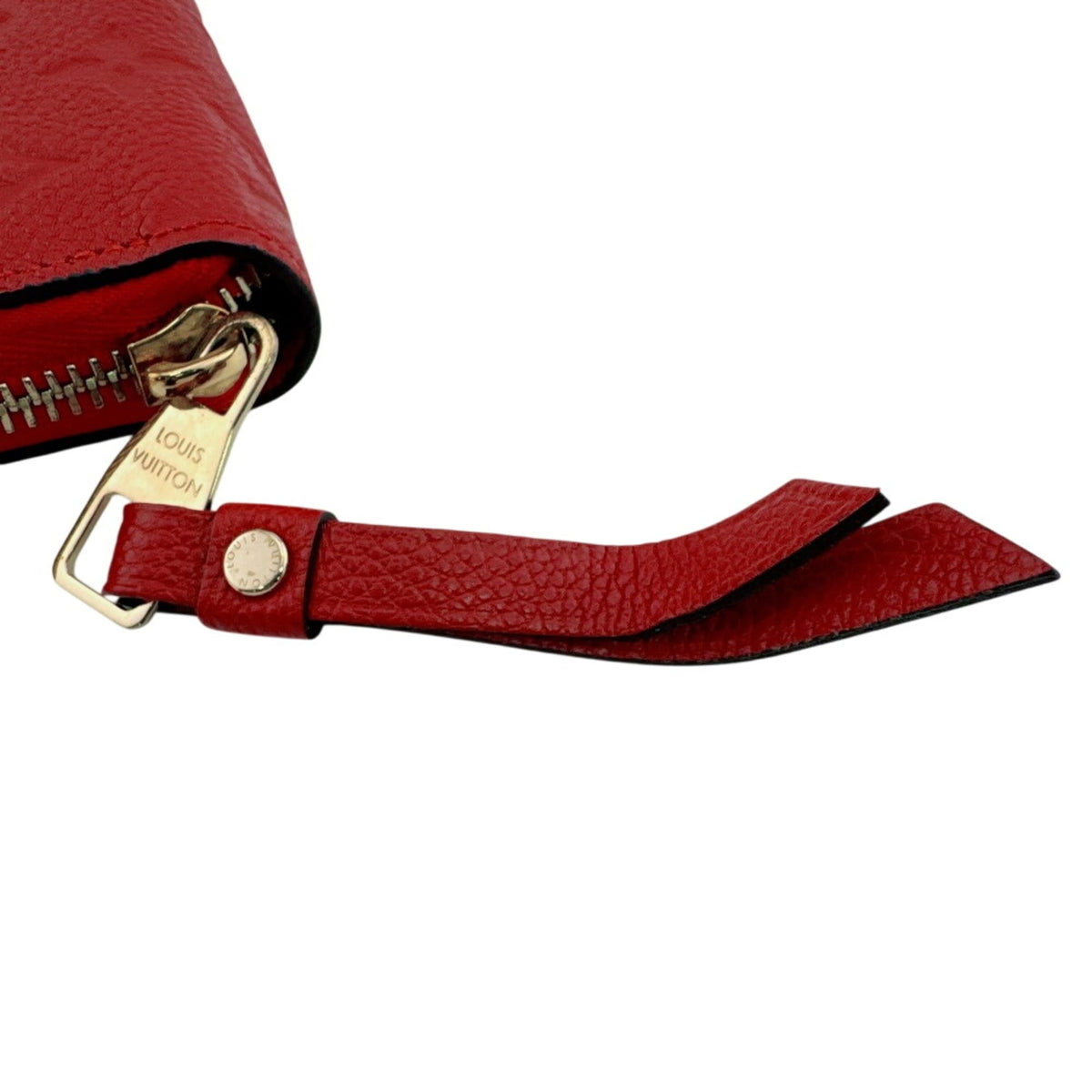 Louis Vuitton Empreinte Red Color Monogram Empreinte Leather Long Wallet (Bi-Fold) (Pre-Owned)