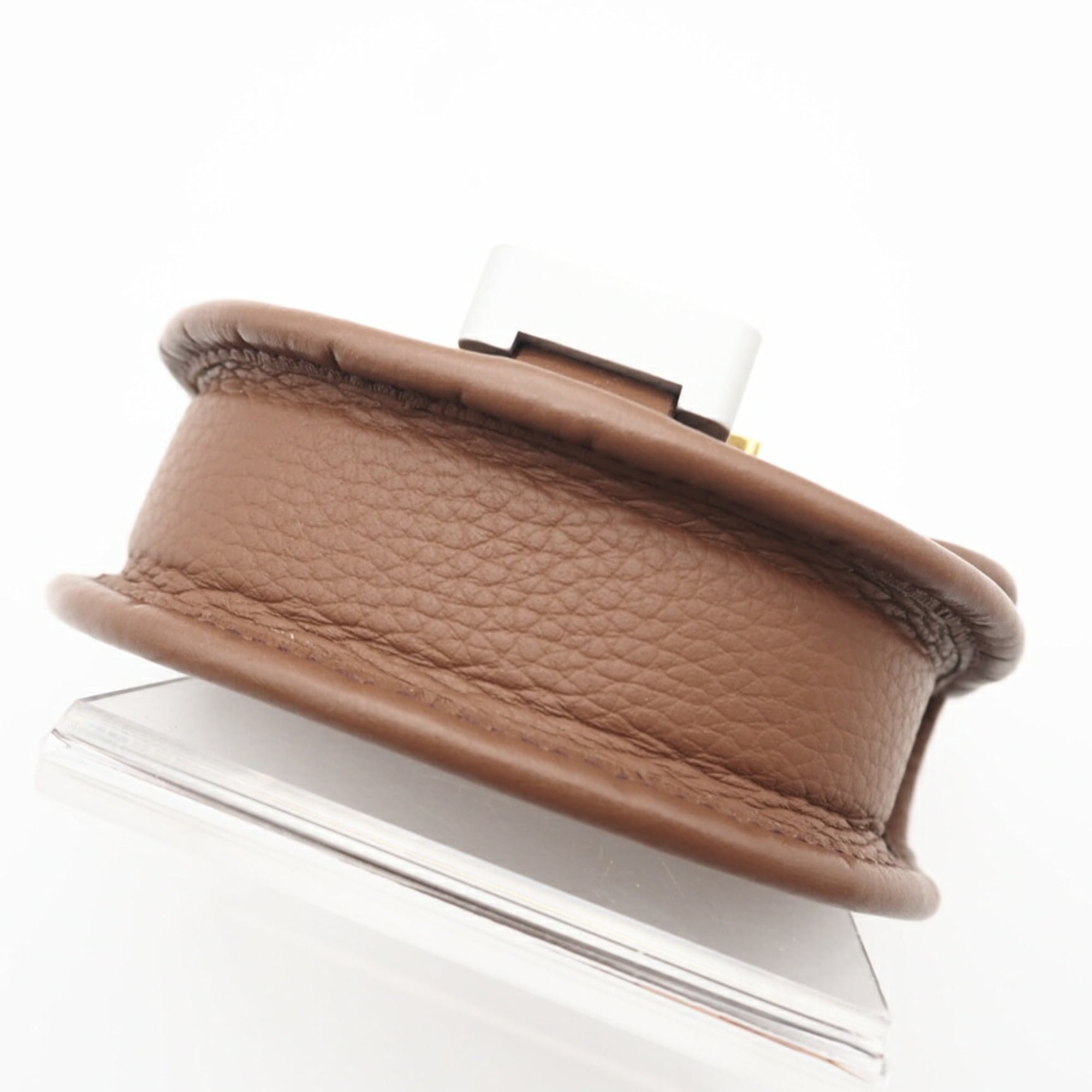 Christian Dior Brown Leather Coin Purse/Coin Case (Pre-Owned)