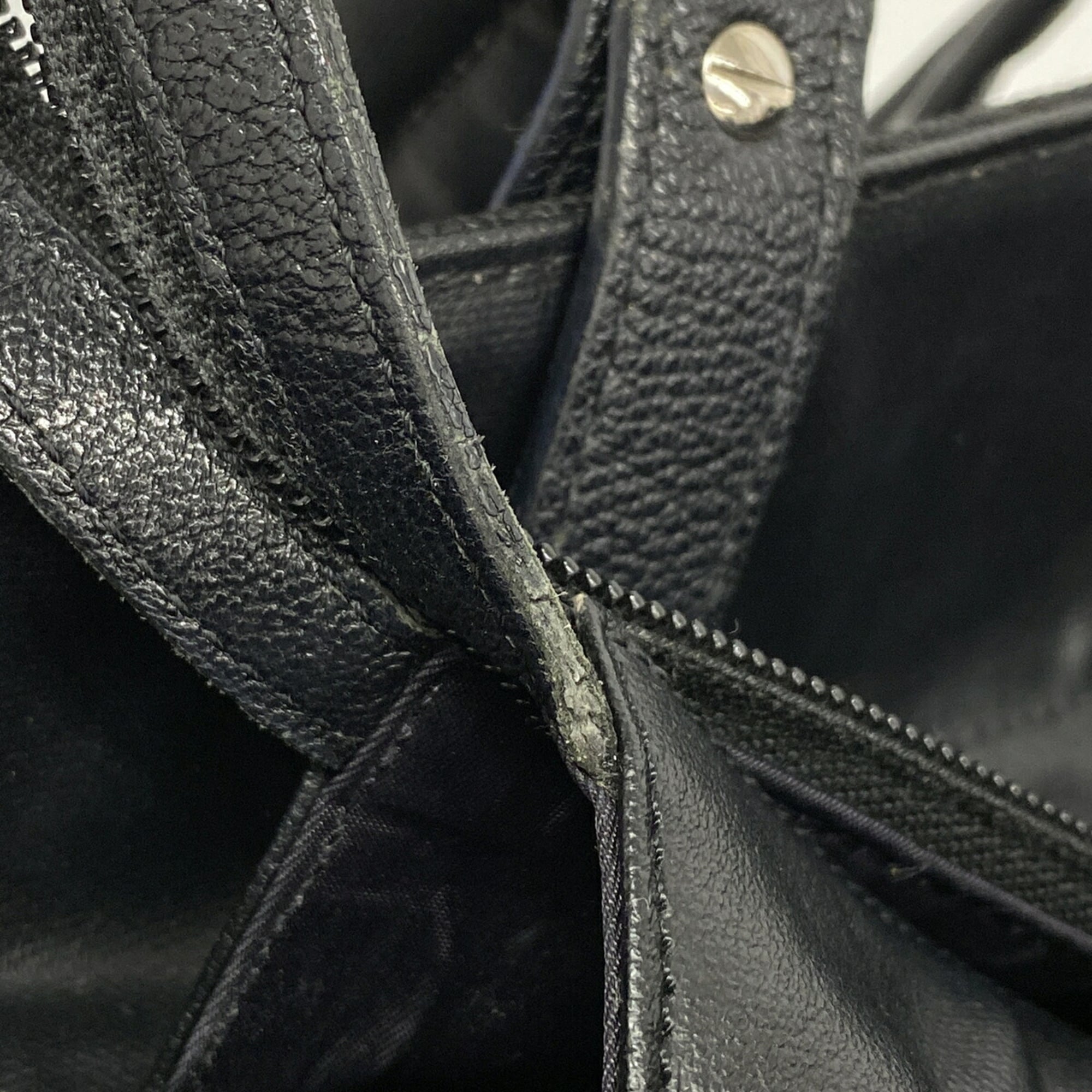 Chanel Black Canvas Tote Bag (Pre-Owned)