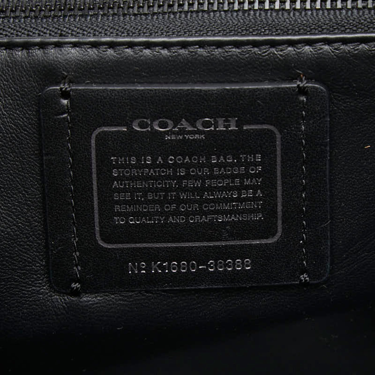 Coach Black Leather Handbag Shoulder Bag (Pre-Owned)