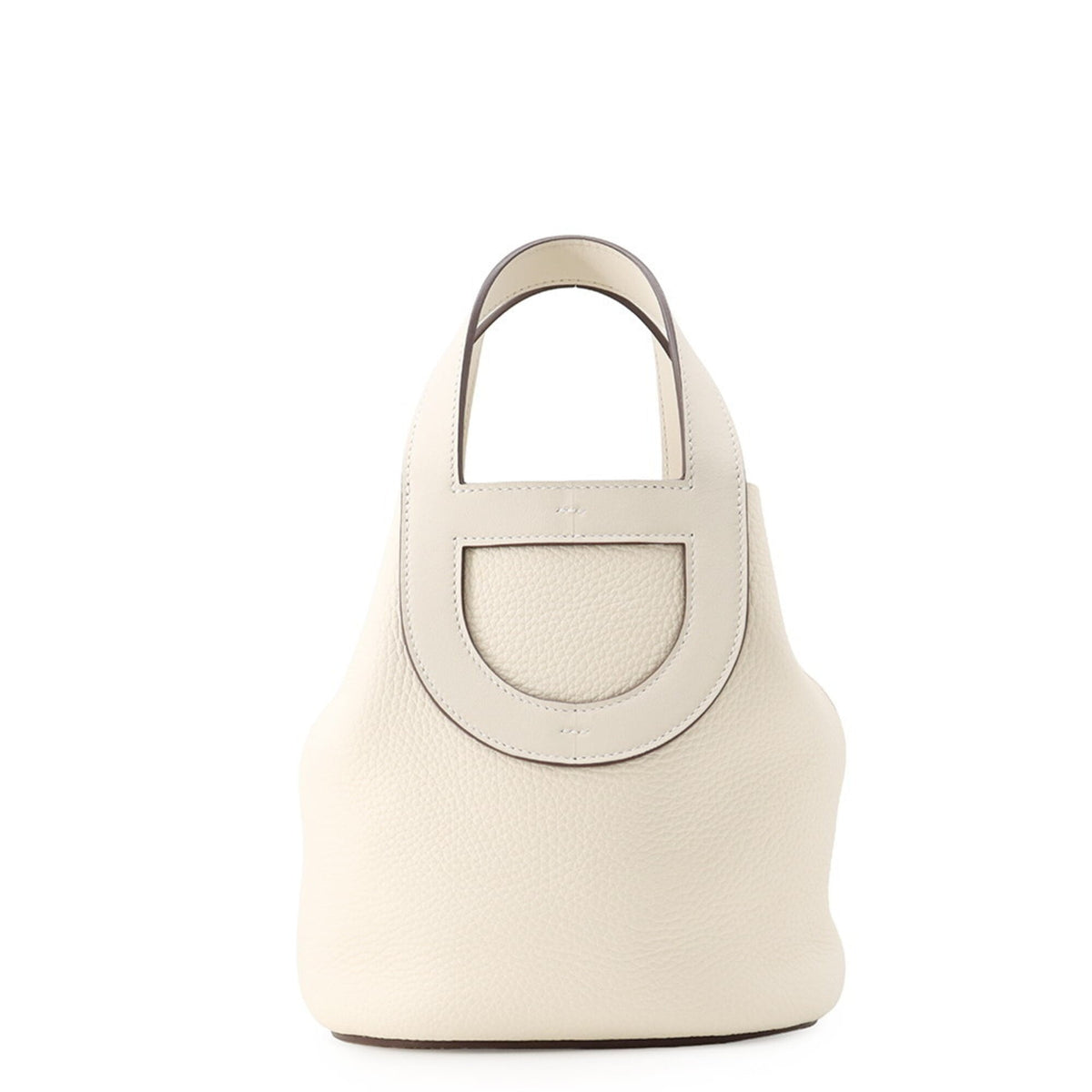 Hermes Gold Taurillon Clemence Leather Swift Leather Tote Bag (Pre-Owned)