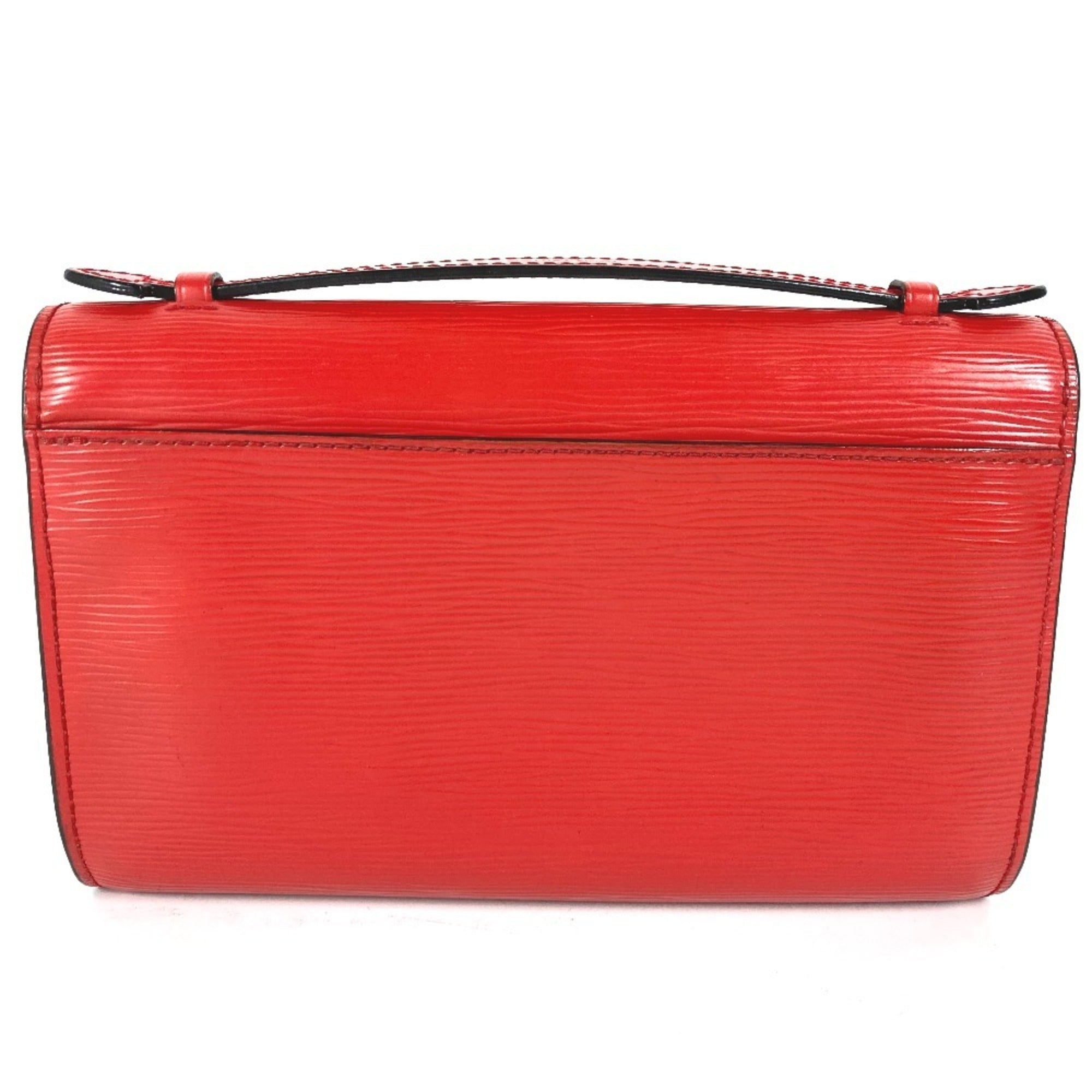 Louis Vuitton Epi Coquelicots Red Color Epi Leather Clutch Bag Handbag Shoulder Bag (Pre-Owned)