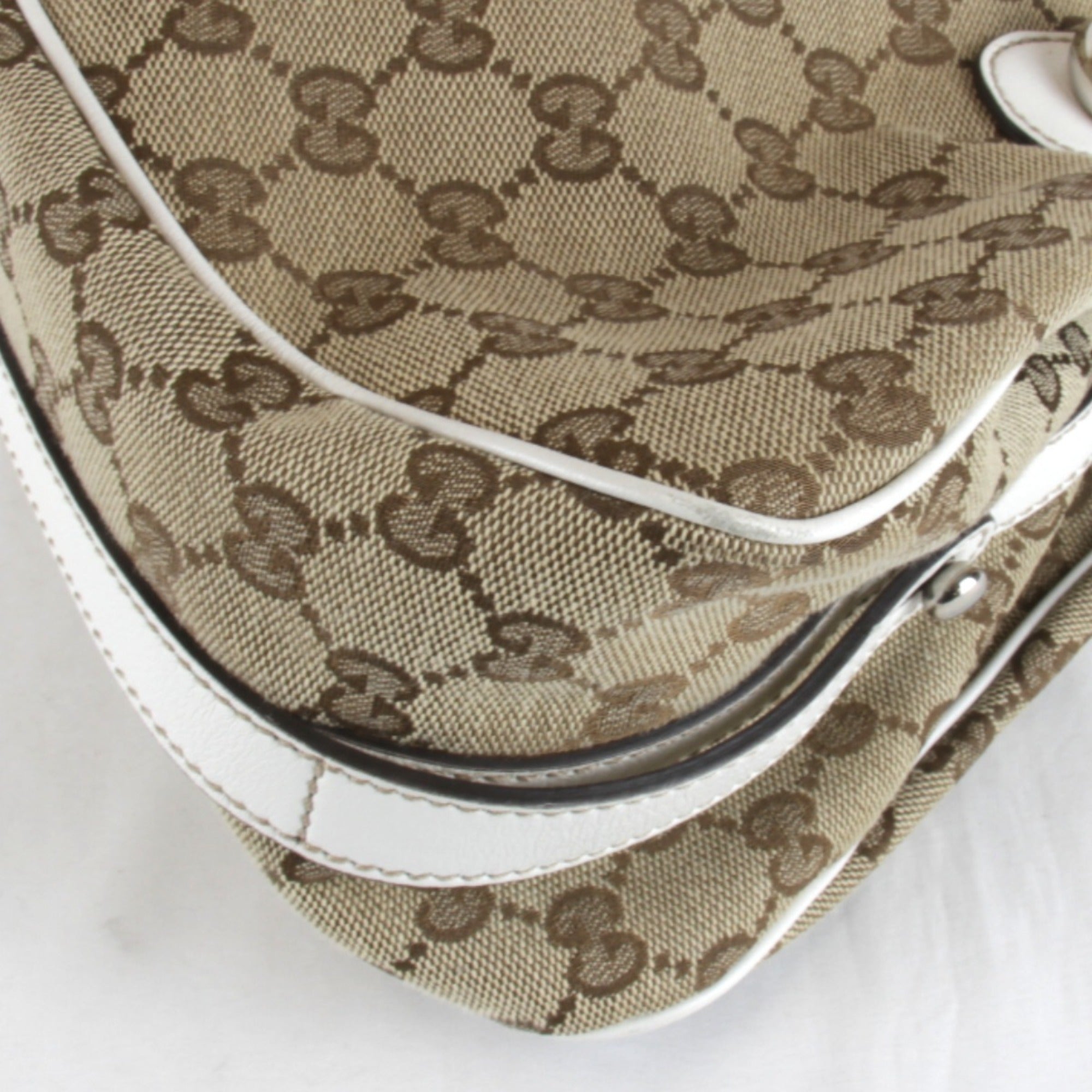 Gucci Gg Canvas Beige Gg Canvas Tote Bag (Pre-Owned)