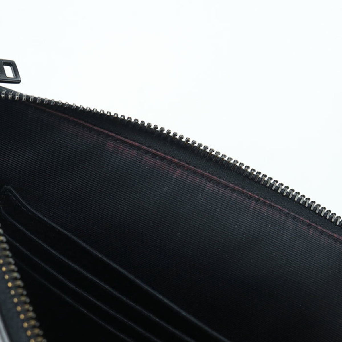 Saint Laurent Black Leather Clutch Bag (Pre-Owned)