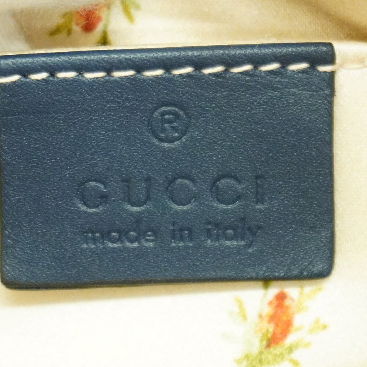 Gucci Navy Denim Pouch (Pre-Owned)