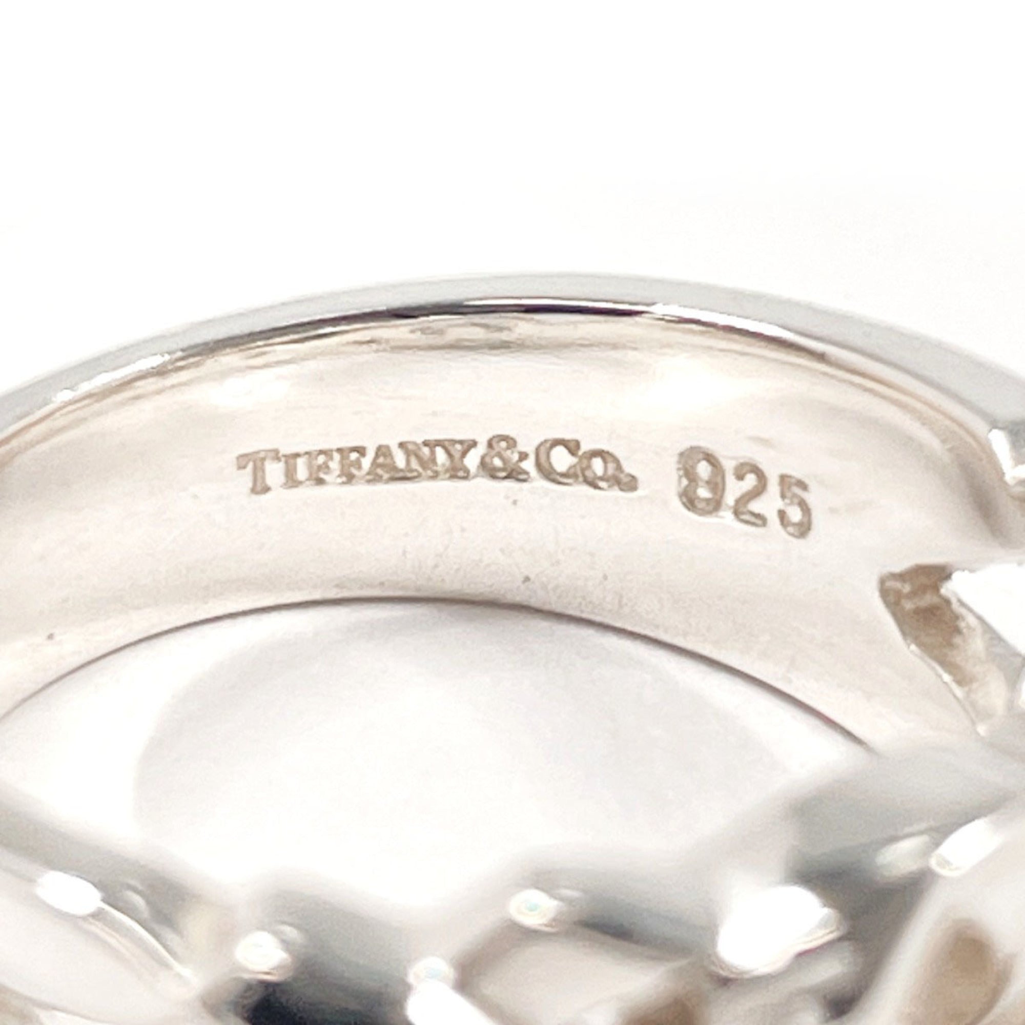 Tiffany Silver Silver 925 Band Ring (Pre-Owned)