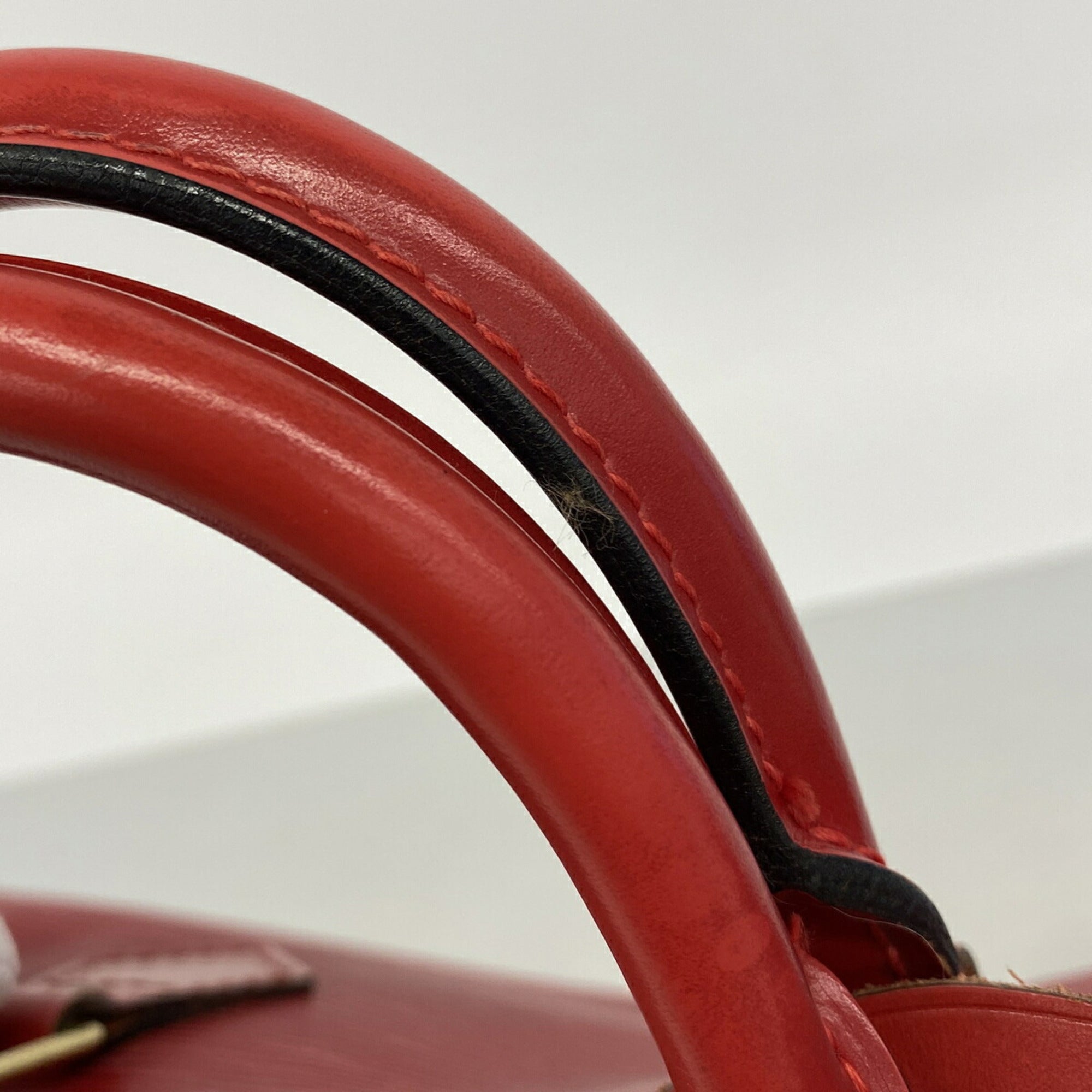Louis Vuitton Castilian Red Handbag (Pre-Owned)