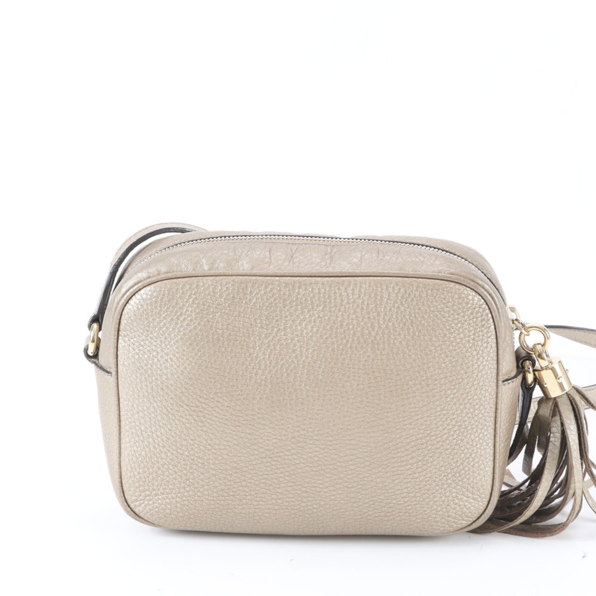 Gucci Soho Gold Leather Shoulder Bag (Pre-Owned)