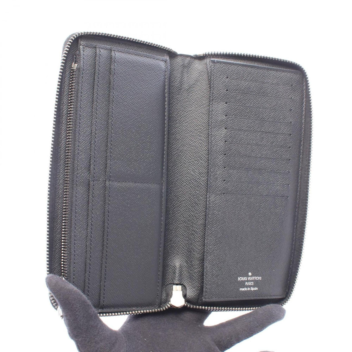 Louis Vuitton Black Cuir Ombre Leather Pvc Long Wallet (Bi-Fold) (Pre-Owned)
