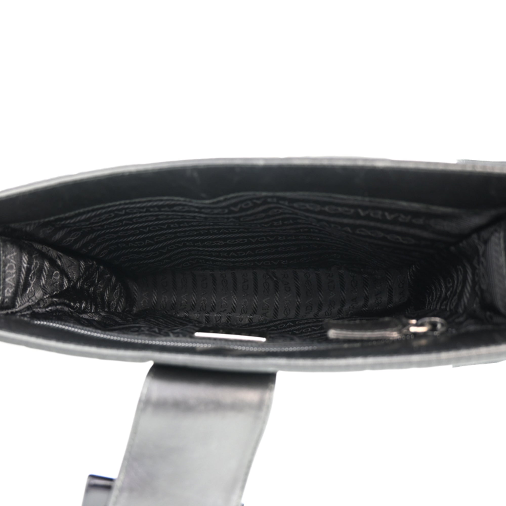 Prada Black Nylon Leather Shoulder Bag (Pre-Owned)