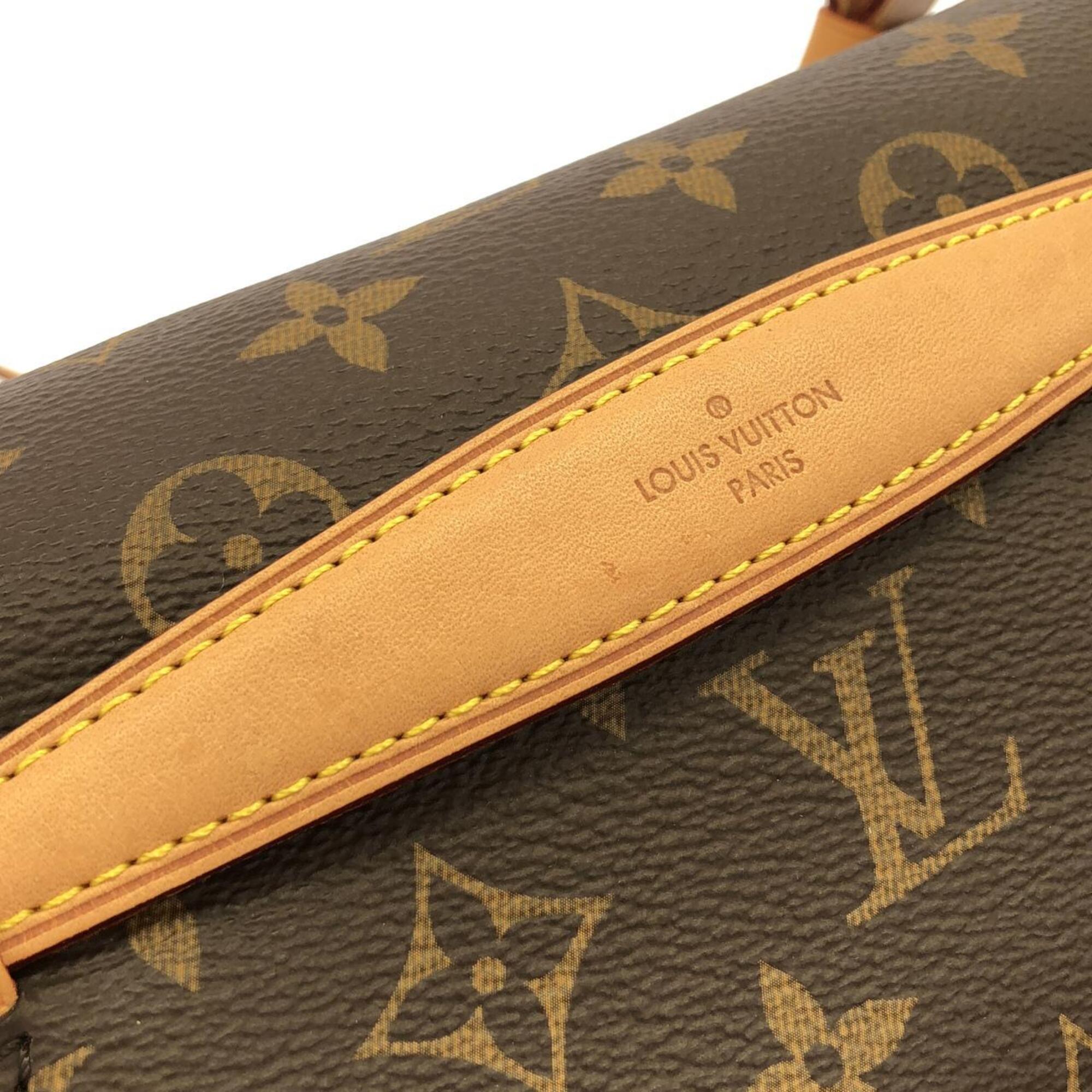 Louis Vuitton Marron Monogram Coated Canvas Shoulder Bag (Pre-Owned)