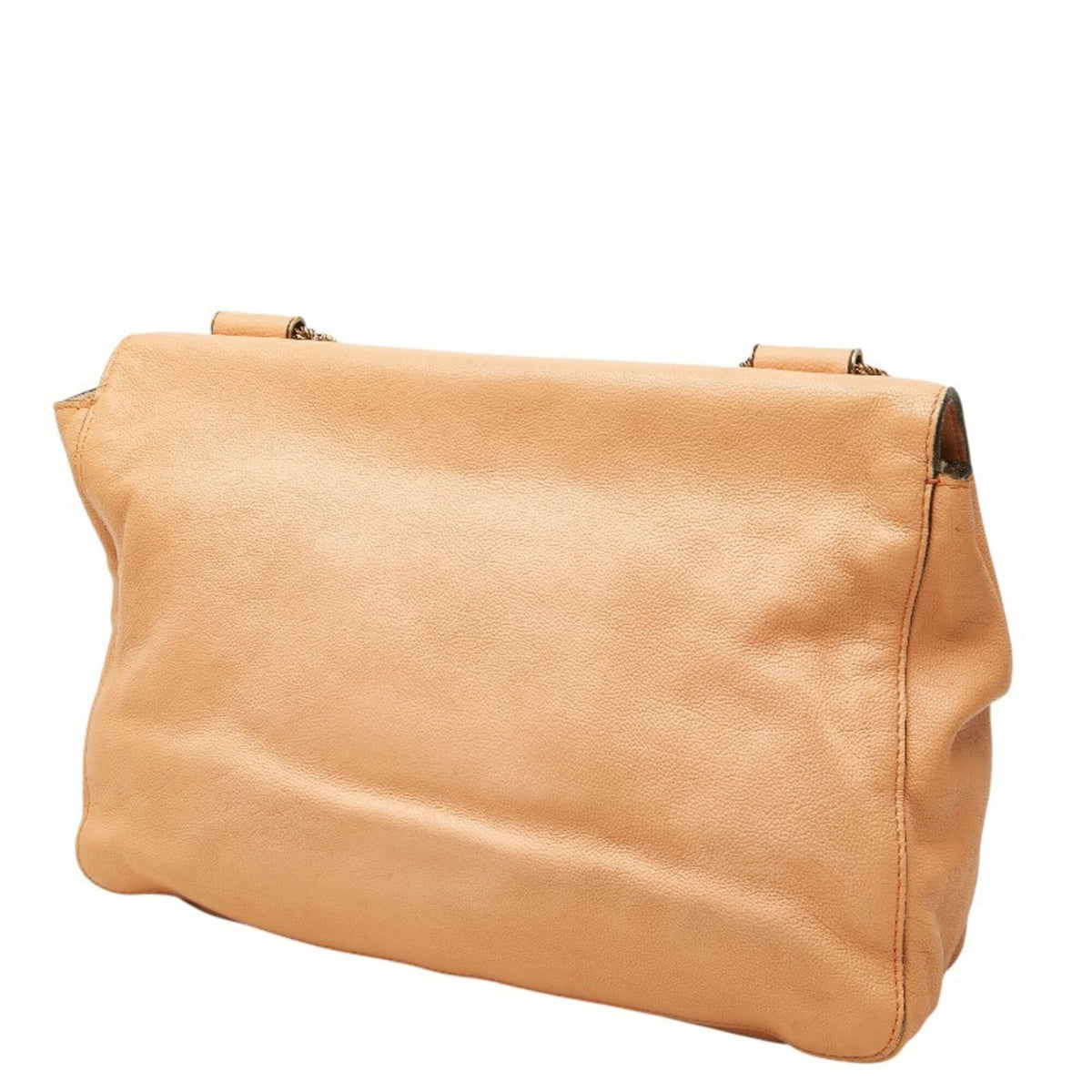 Chloé Pink Orange Leather Shoulder Bag (Pre-Owned)