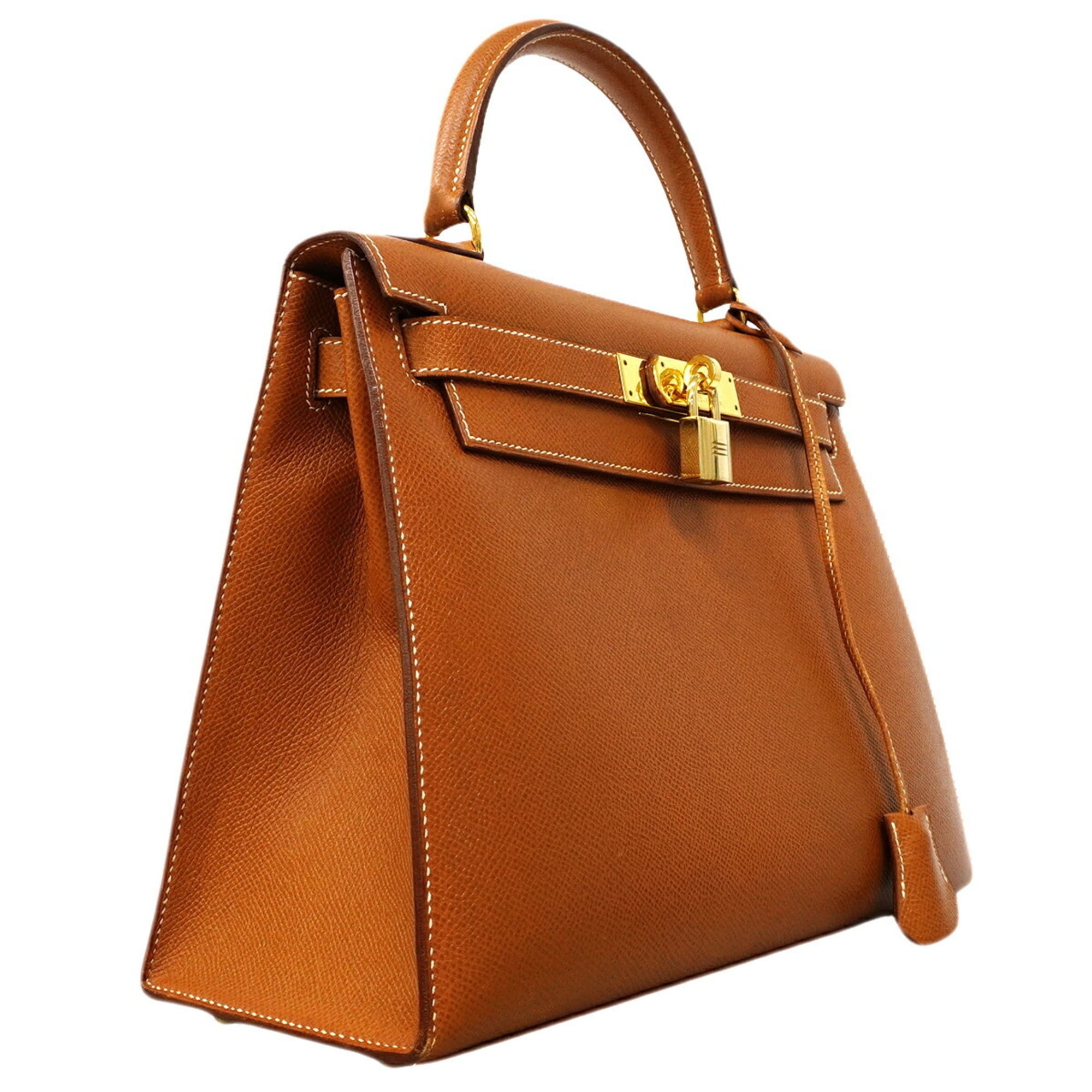Hermes Gold Courchevel Leather Handbag (Pre-Owned)