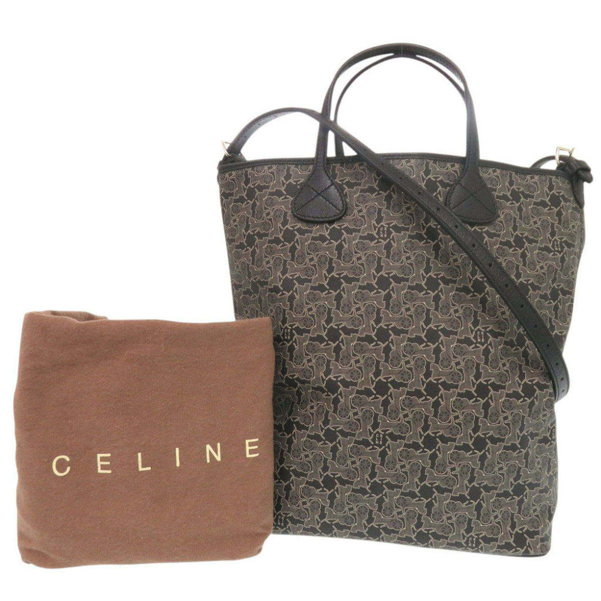 Celine Black Pvc Leather Tote Bag (Pre-Owned)