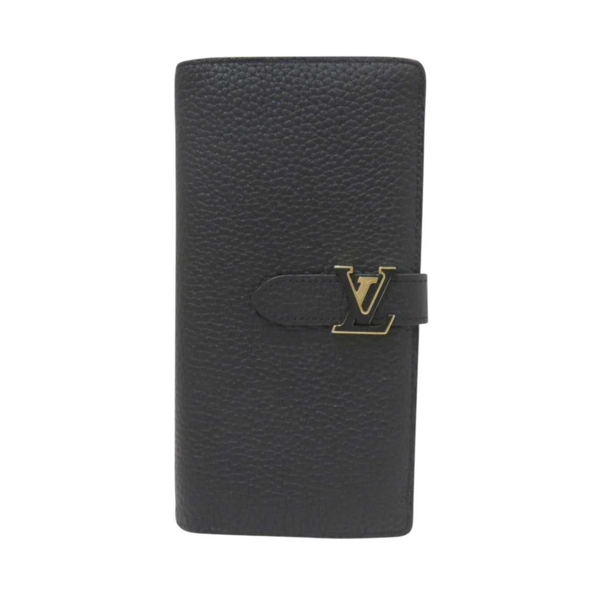 Louis Vuitton Black Leather Coin Purse/Coin Case (Pre-Owned)