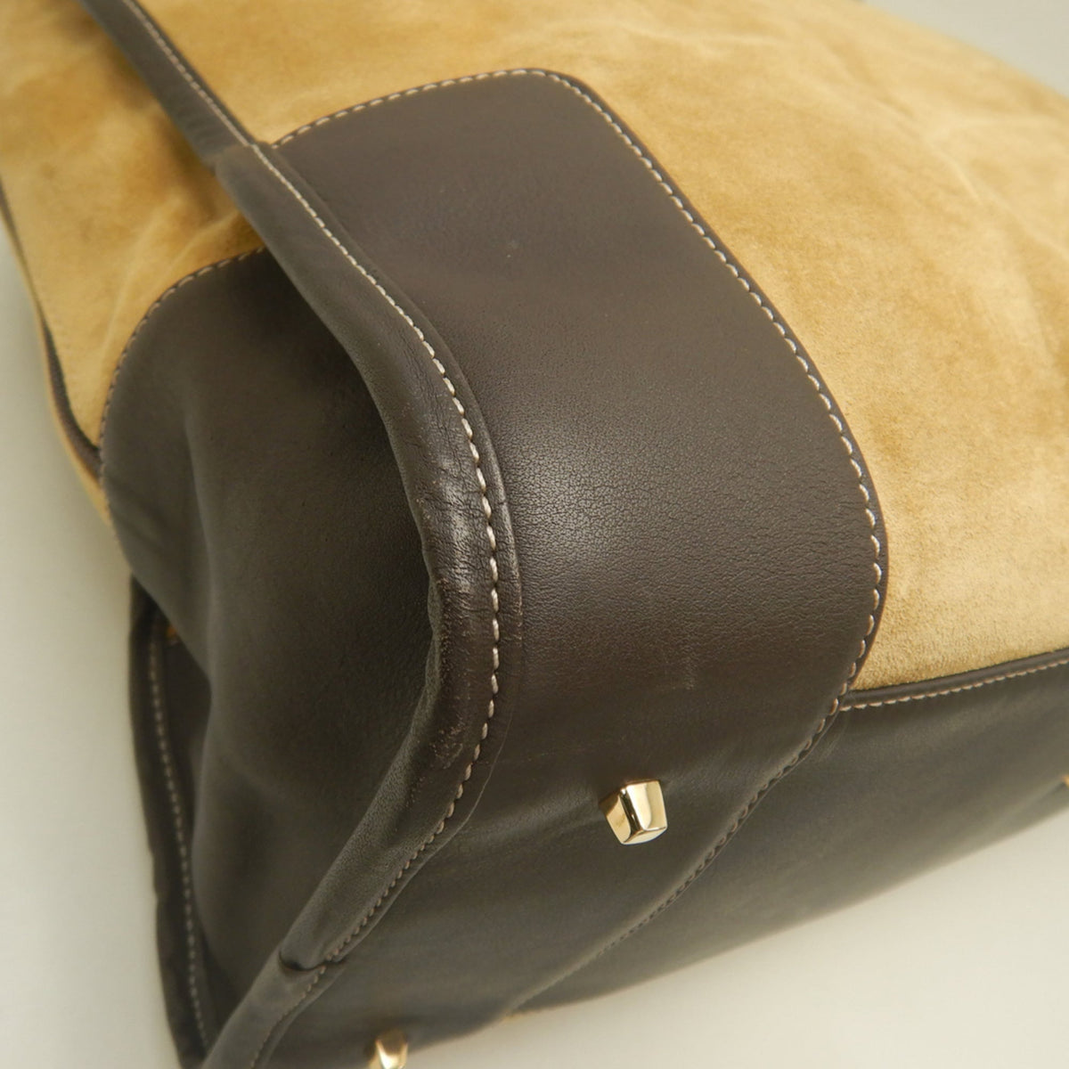 Loewe Brown Suede Leather Handbag (Pre-Owned)