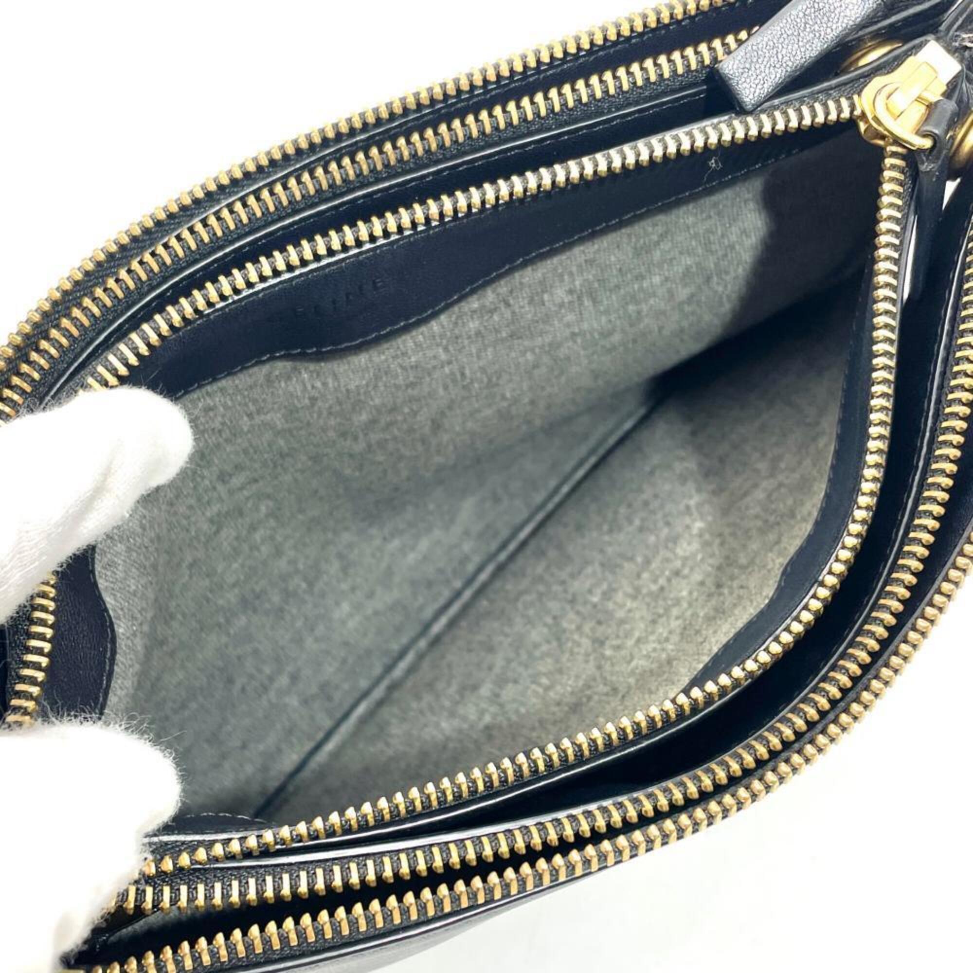 Celine Black Leather Shoulder Bag (Pre-Owned)
