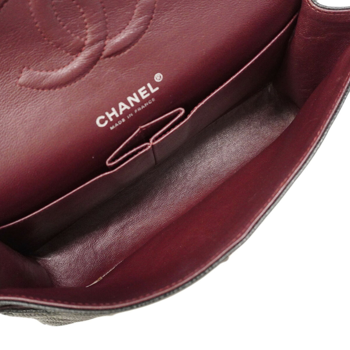 Chanel Black Grained Calfskin Shoulder Bag (Pre-Owned)