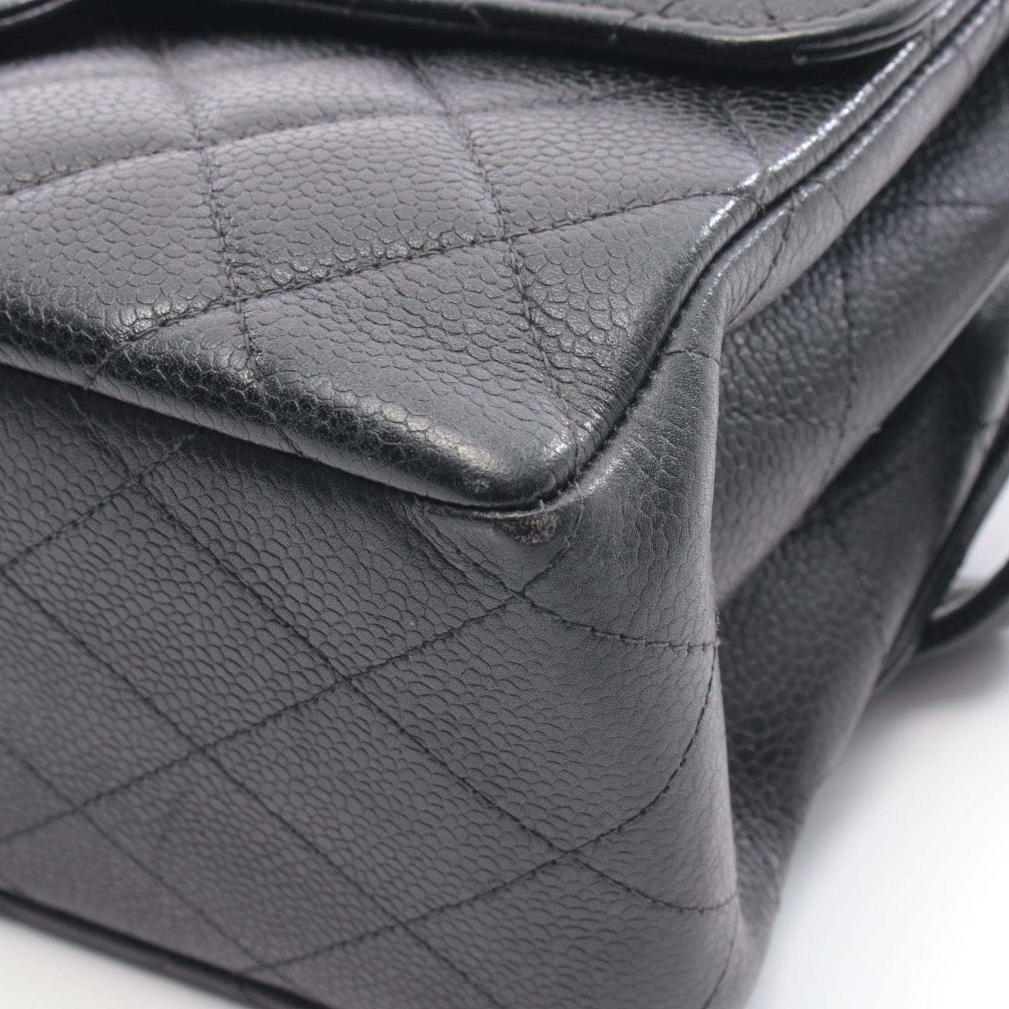Chanel Black Leather Handbag (Pre-Owned)
