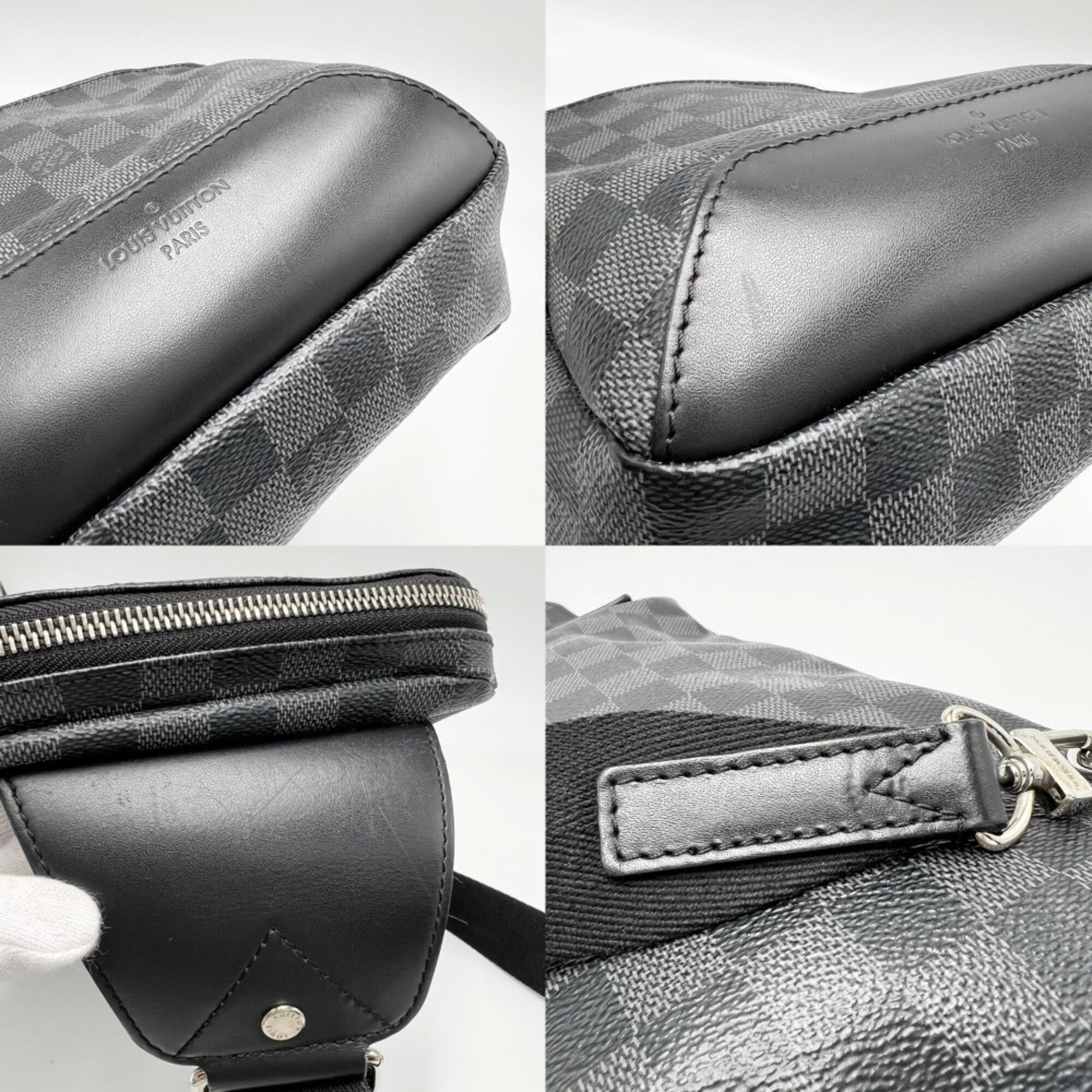 Louis Vuitton Black Damier Graphite Sling Bag (Pre-Owned)