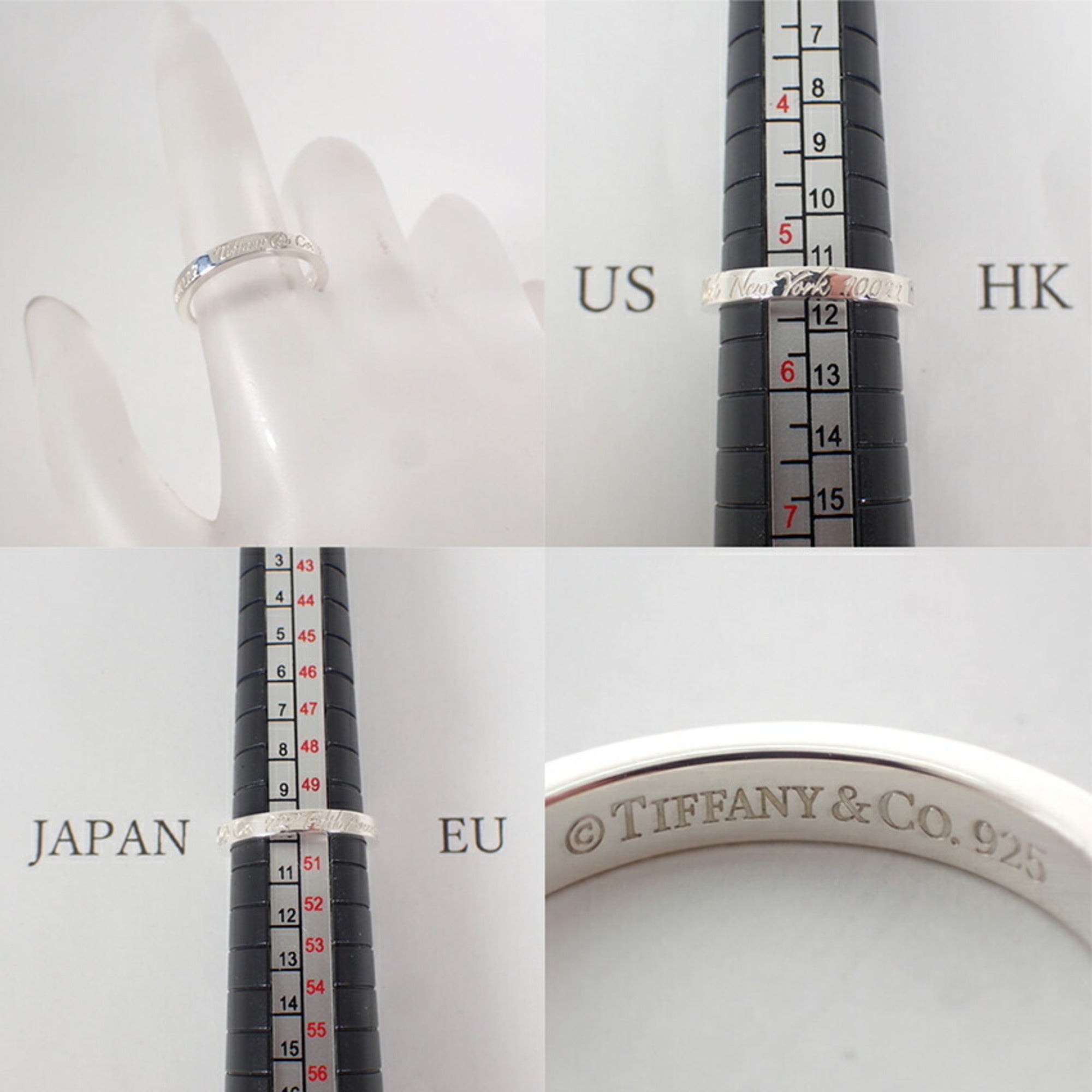 Tiffany Sterling Silver 925 Band Ring (Pre-Owned)