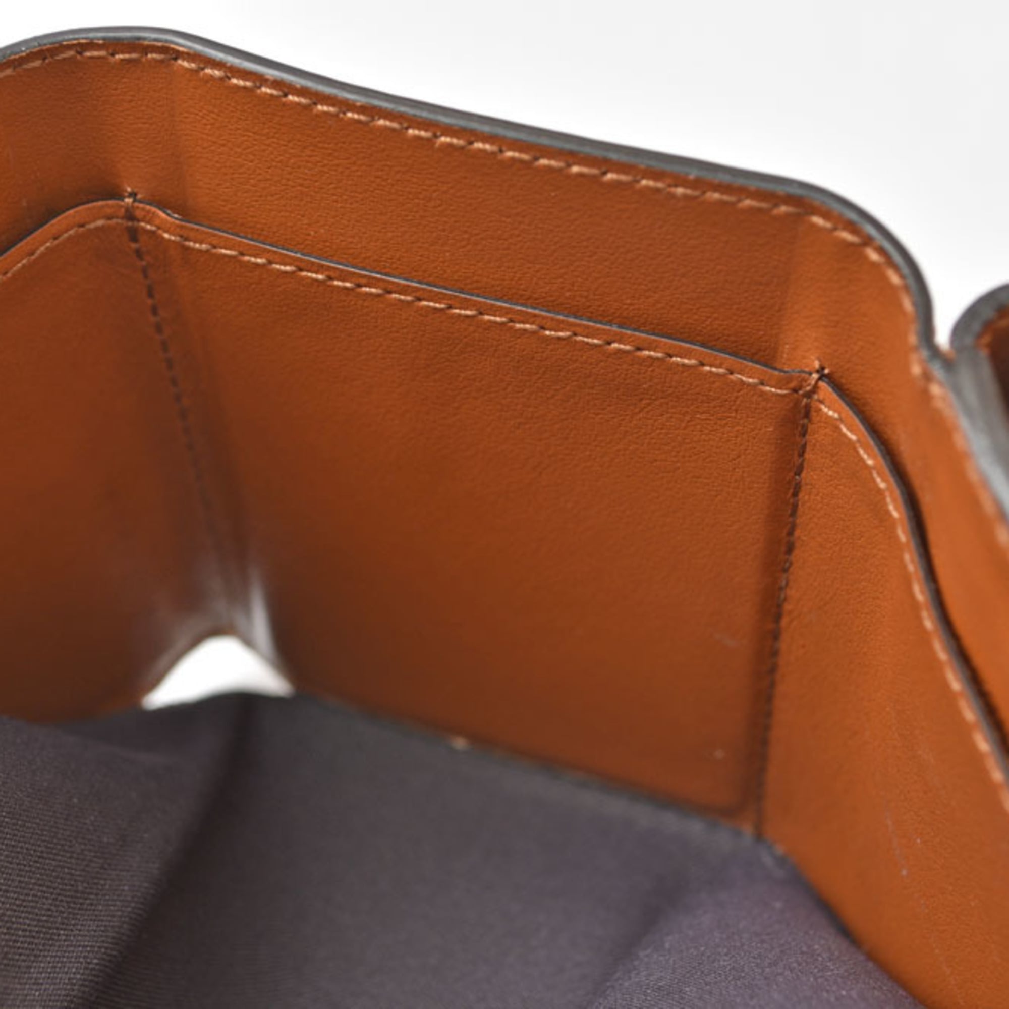 Fendi Brown Leather Wallet (Tri-Fold) (Pre-Owned)