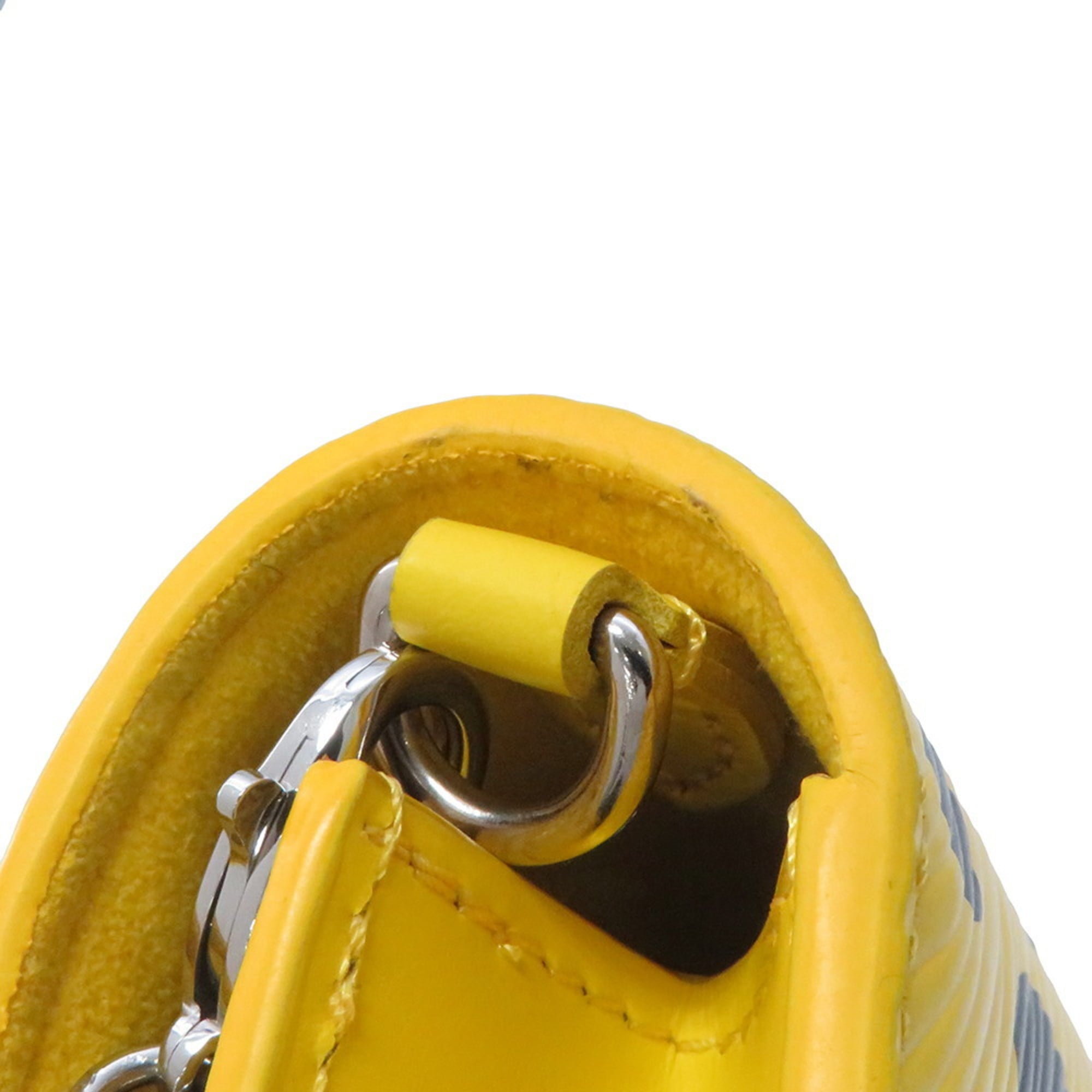 Louis Vuitton Noir Yellow Epi Leather Chain/Shoulder Wallet (Pre-Owned)
