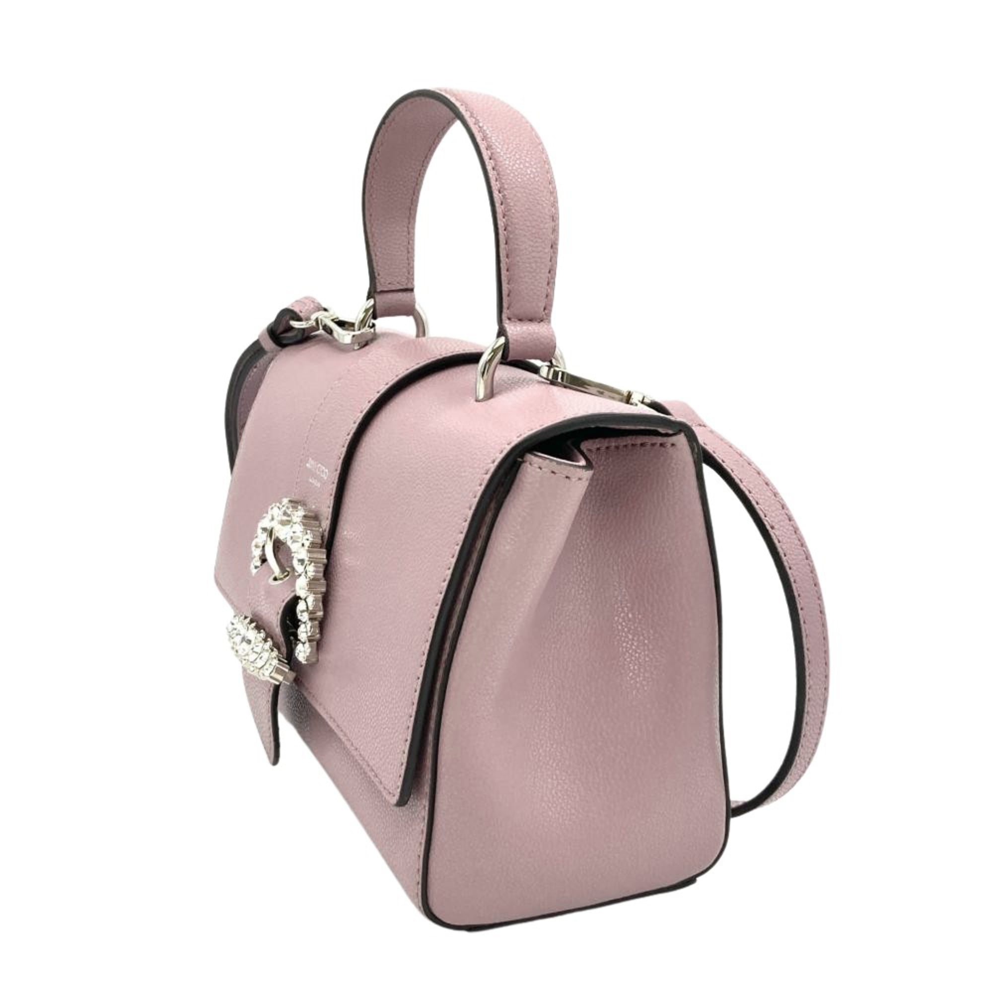 Jimmy Choo Purple Leather Handbag Shoulder Bag (Pre-Owned)