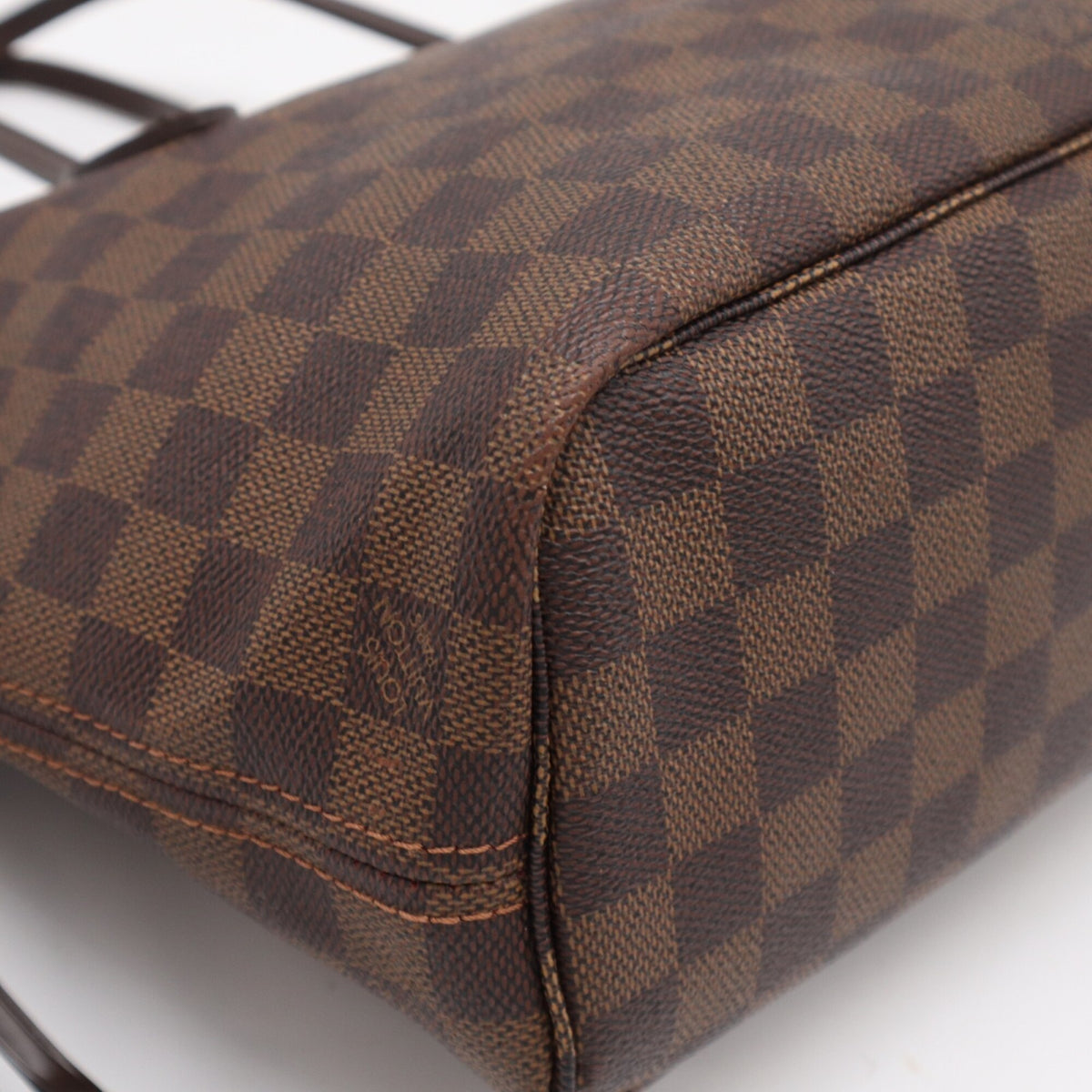 Louis Vuitton Beige Brown Coated Canvas Leather Handbag (Pre-Owned)