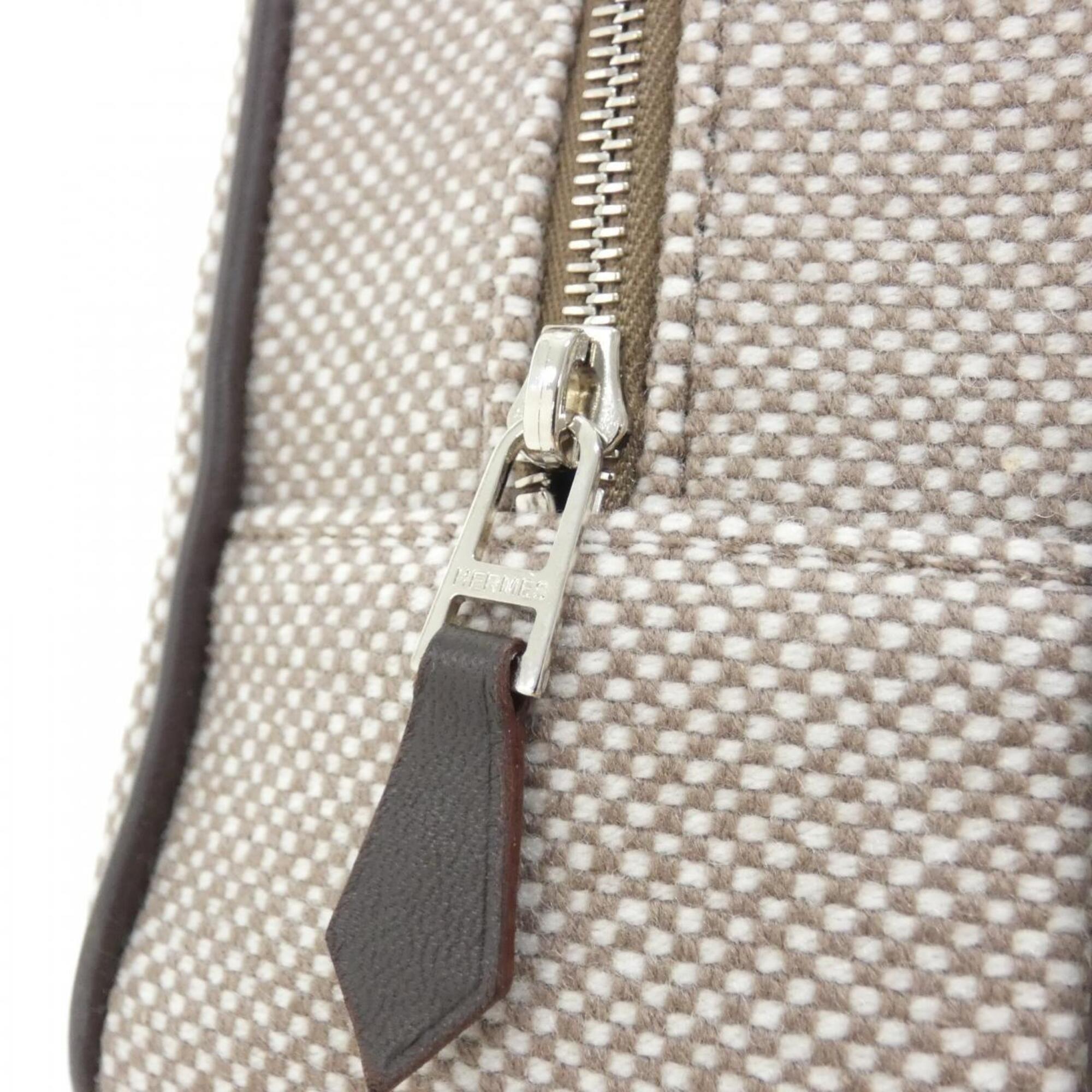 Hermes Brown Wool Handbag Pouch (Pre-Owned)