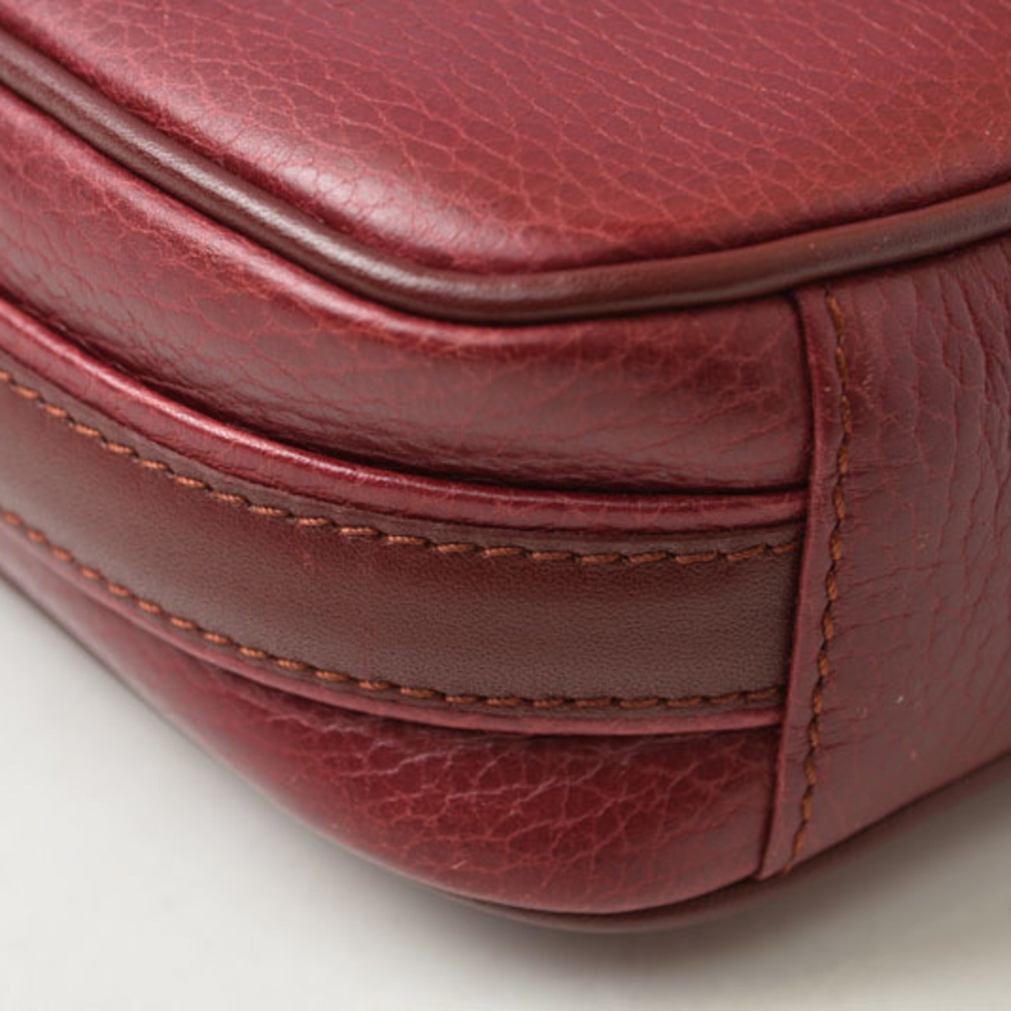 Cartier Must Bordeaux Leather Shoulder Bag (Pre-Owned)