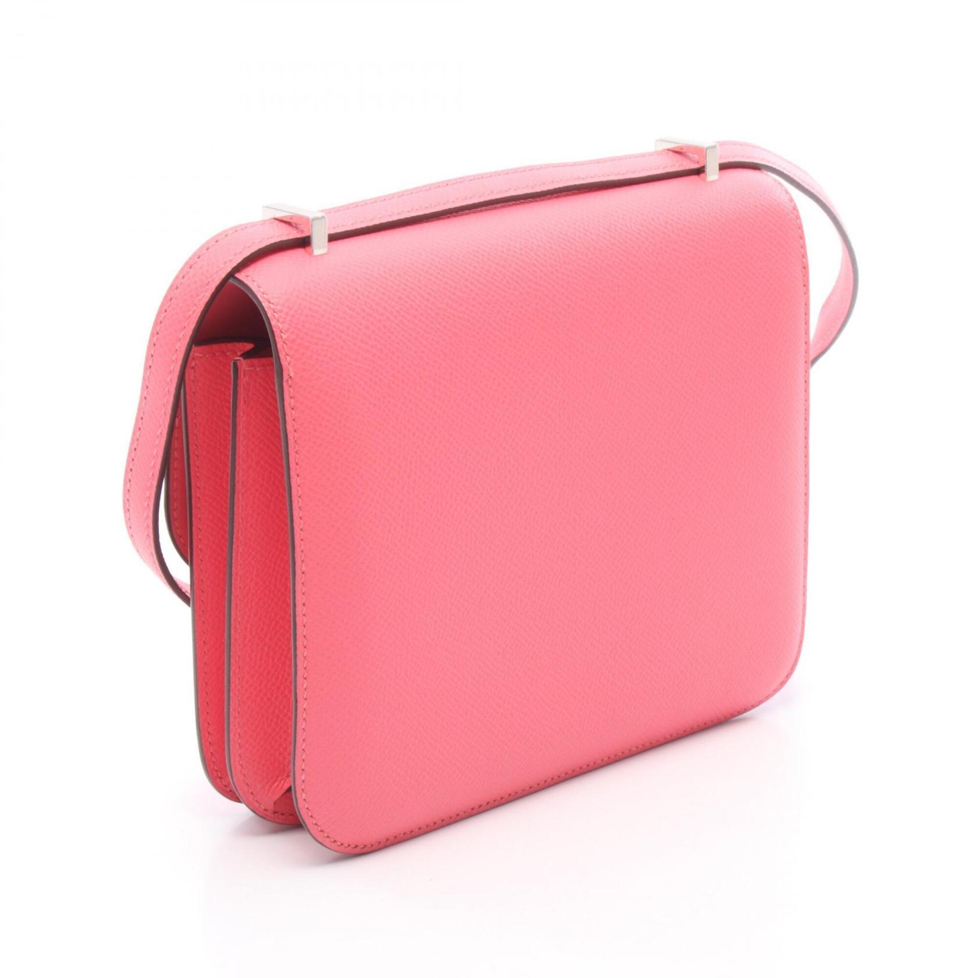 Hermes Pink Epsom Leather Handbag Shoulder Bag (Pre-Owned)