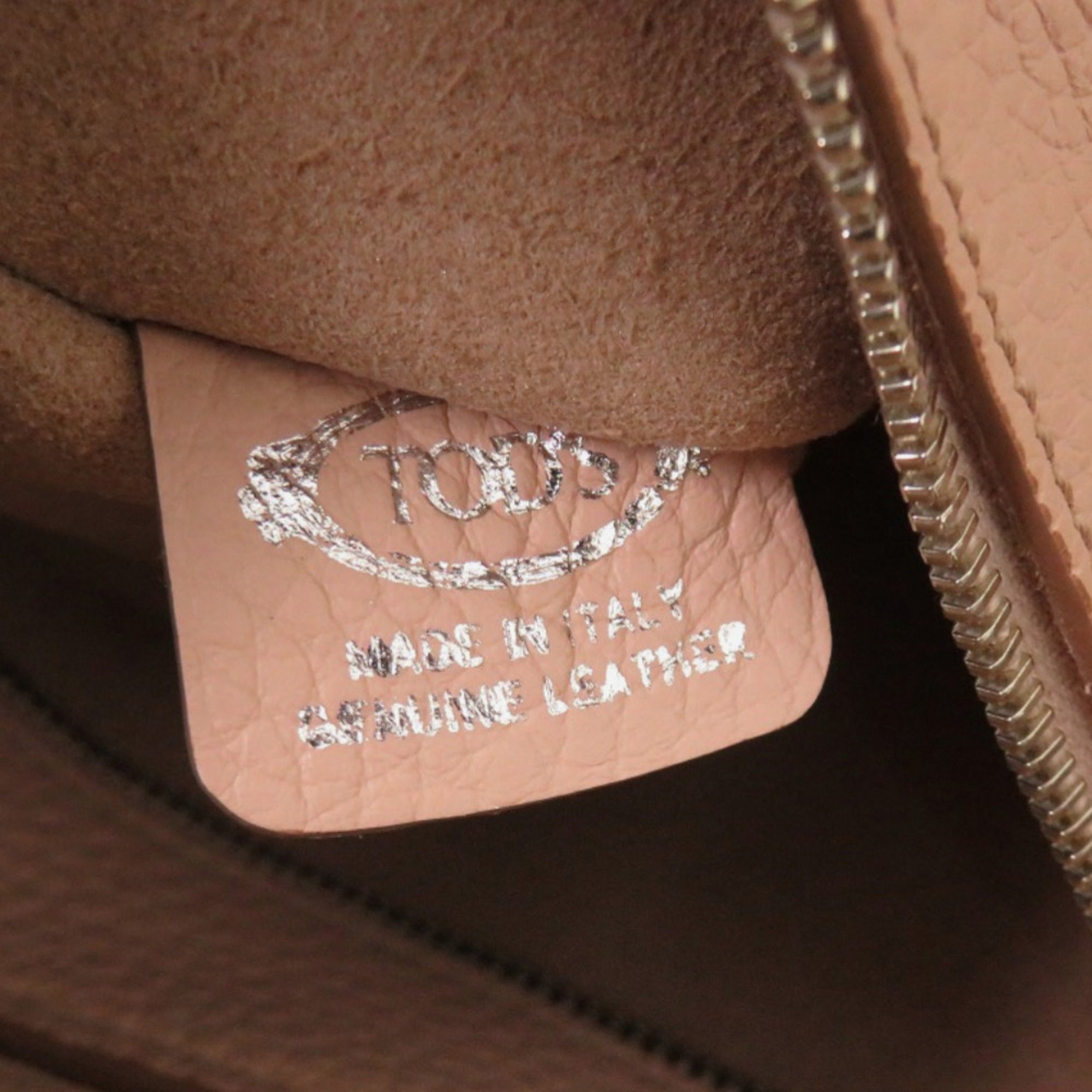 Tod's Pink Leather Tote Bag (Pre-Owned)