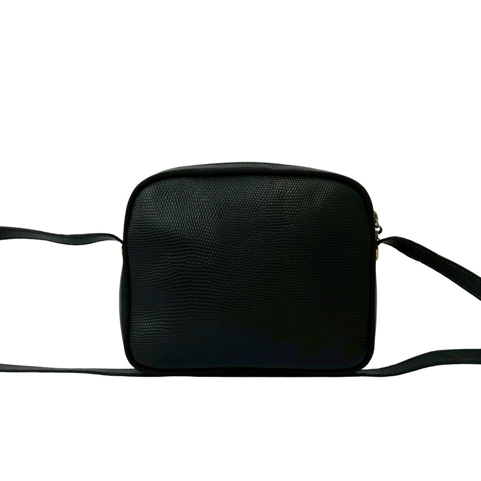 Salvatore Ferragamo Black Leather Shoulder Bag (Pre-Owned)
