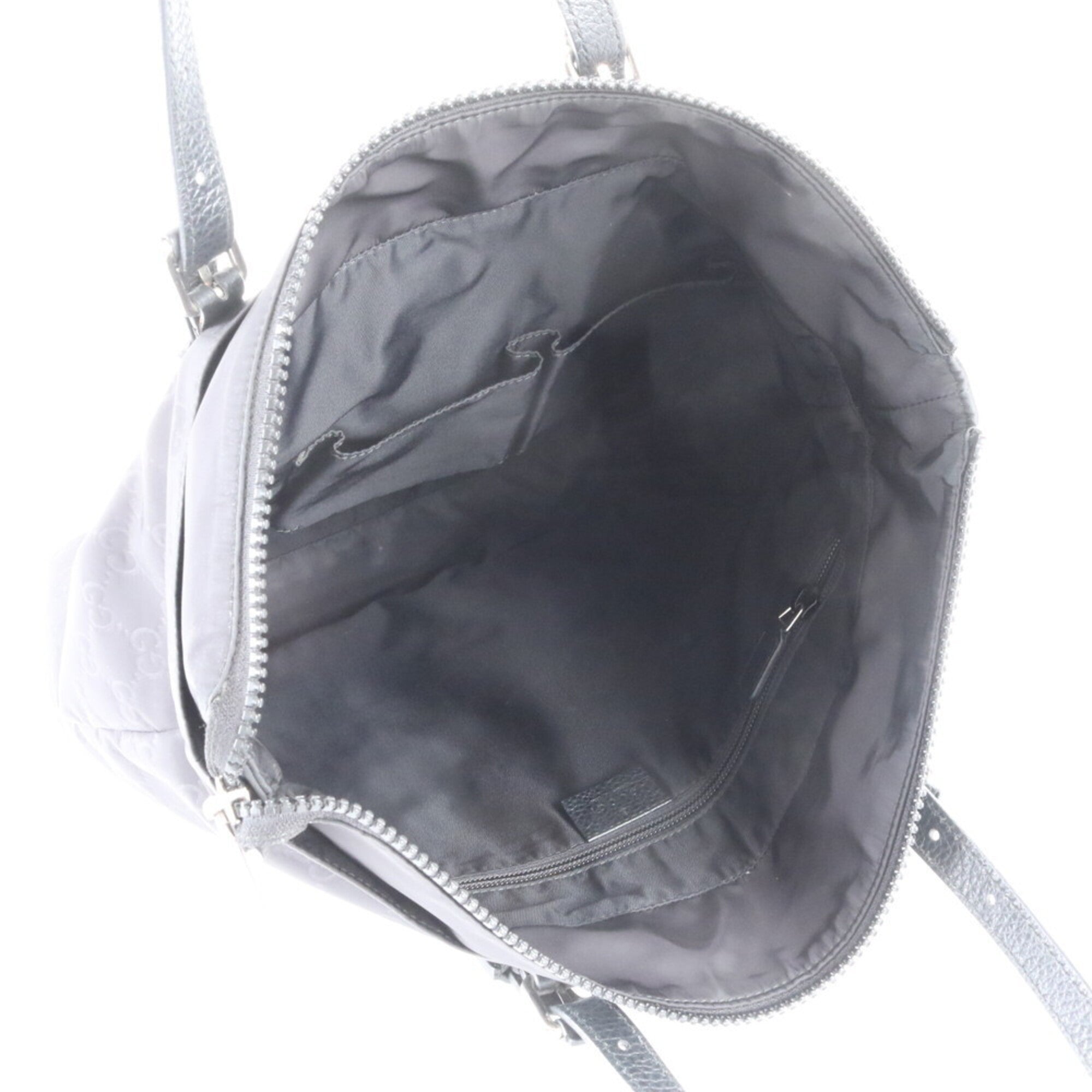 Gucci Black Nylon Leather Handbag (Pre-Owned)