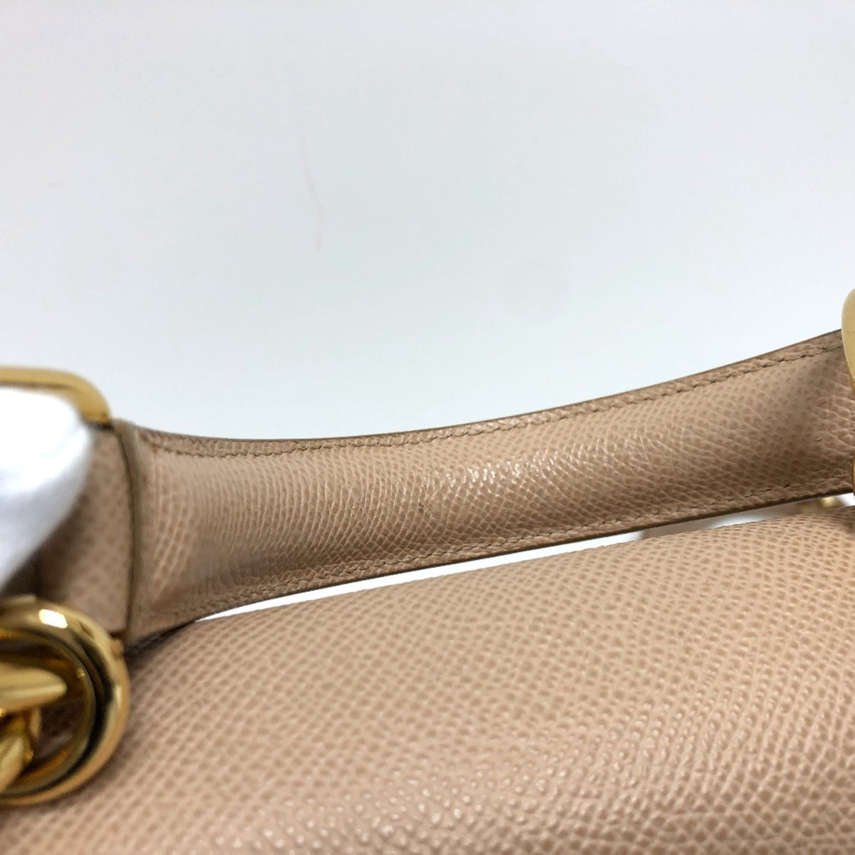 Dolce & Gabbana Beige Leather Shoulder Bag (Pre-Owned)